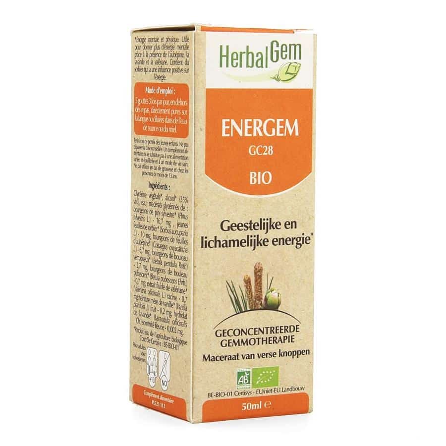 Herbalgem Energem GC28 Geestelijke en Lichamelijke Energie Bio