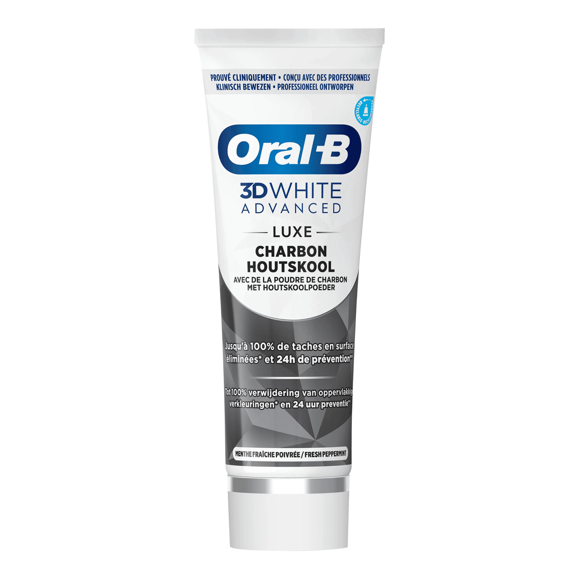 Oral-B 3D White Advanced Luxe Houtskool Tandpasta 