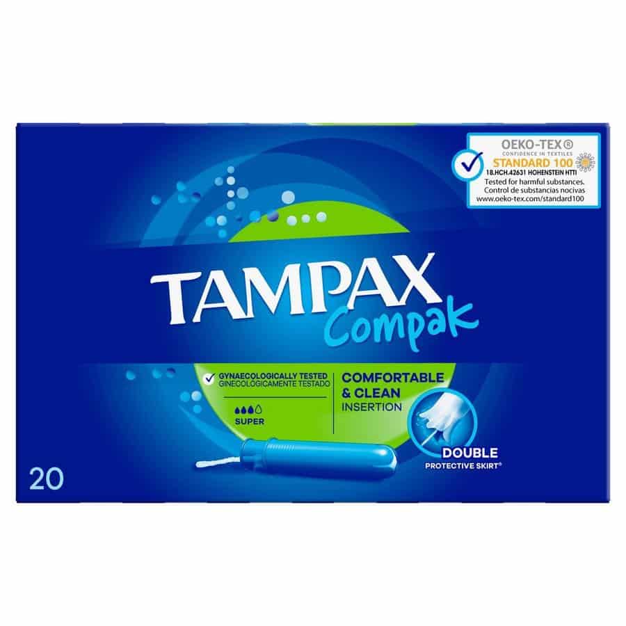 Tampax Compak Super Tampons 20 Tampax Compak Super Tampons 20