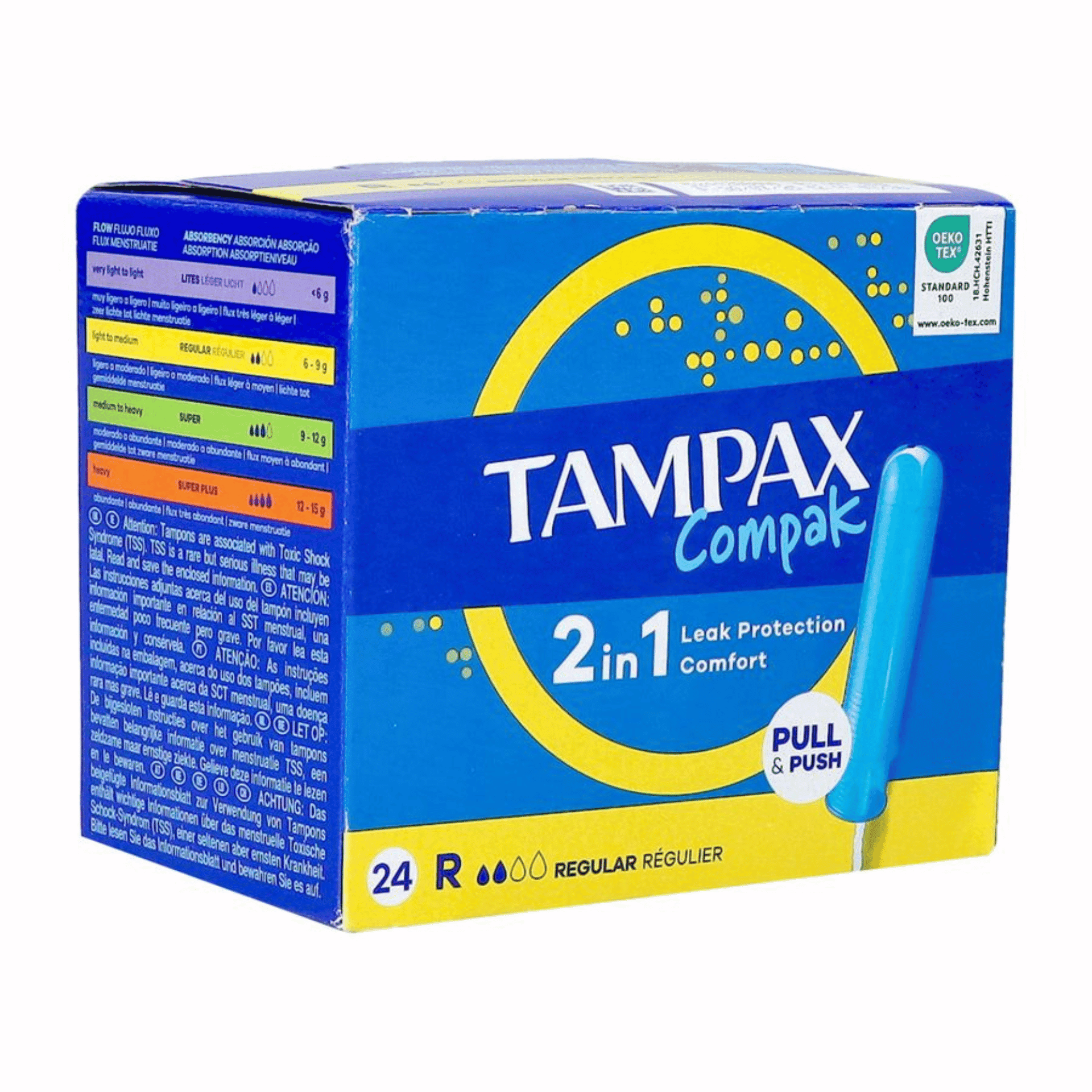 Tampax Compak Regular Tampons 24 Tampax Compak Regular Tampons 24