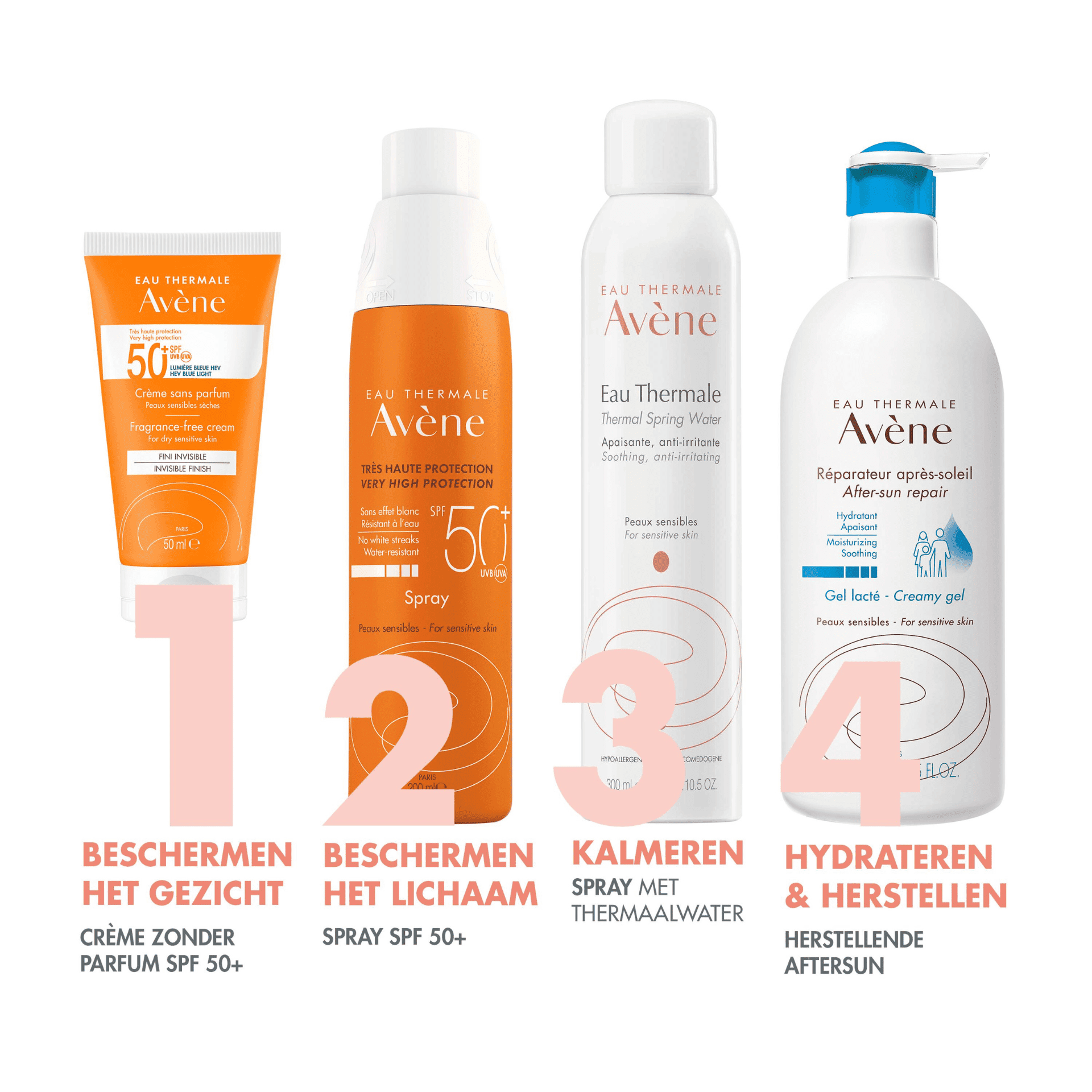 Avène Zonnecrème Onzichtbare Finish zonder Parfum SPF 50+