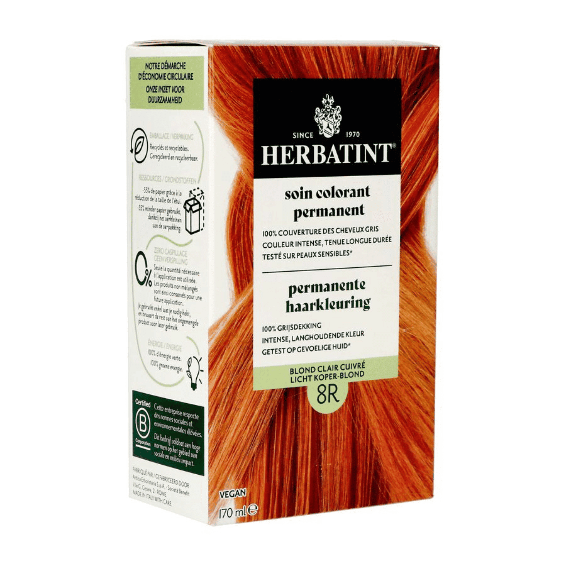 Herbatint 8r Blond Clair Cuivre 170ml