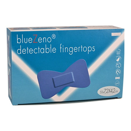 Bluezeno Detectable Fingertop 7,2 x 4,2 cm Bluezeno Detectable Fingertop 7,2 x 4,2 cm
