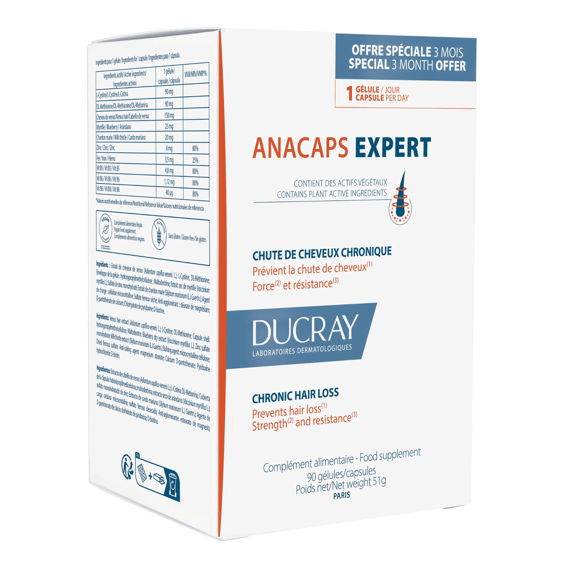 Ducray Anacaps Expert Chronische Haaruitval Ducray Anacaps Expert Chronische Haaruitval