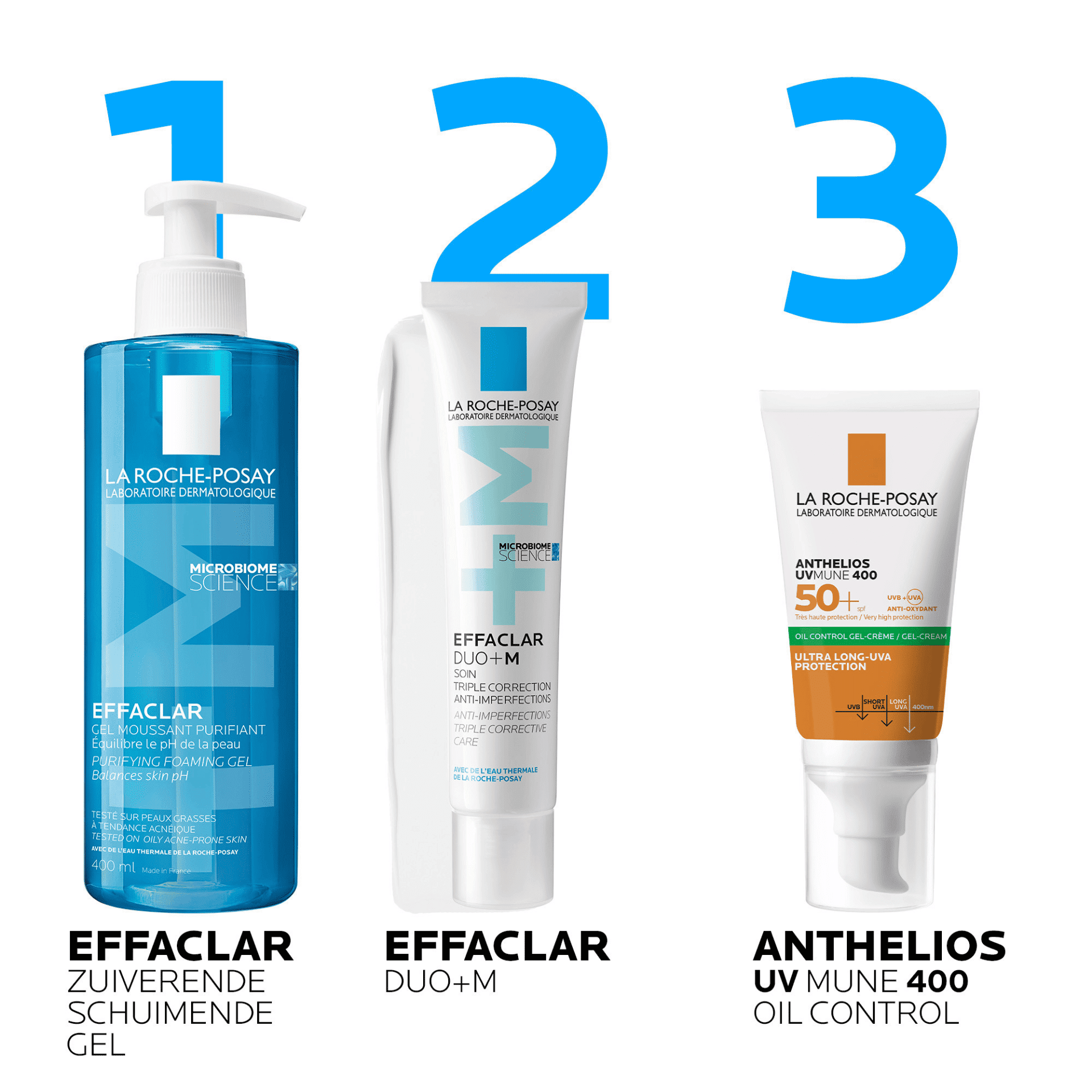 La Roche-Posay Effaclar +M Zuiverende Schuimende Gel