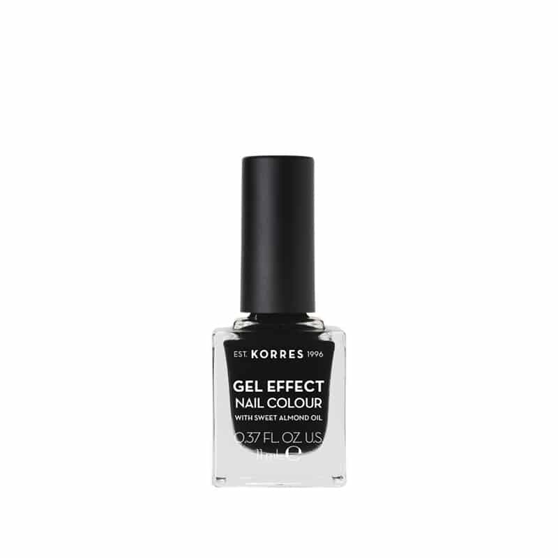 Korres KM Gel Effect Nagellak 100 Black Korres KM Gel Effect Nagellak 100 Black