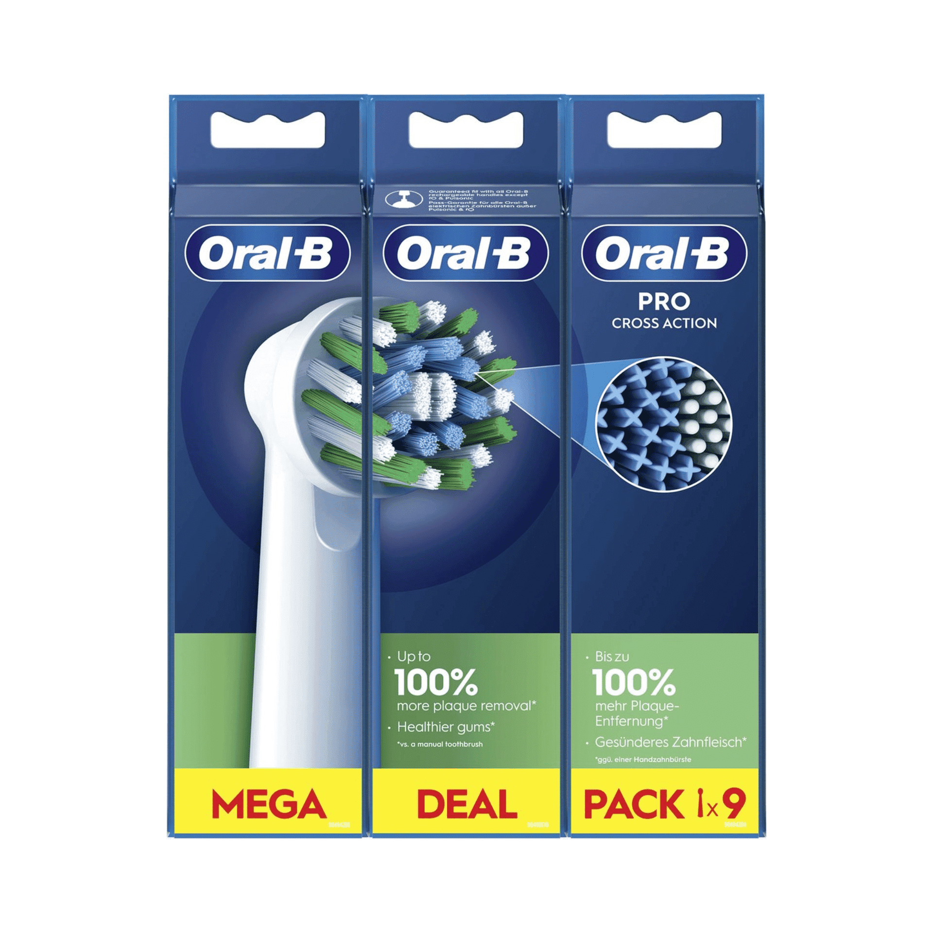 Oral-B Pro Cross Action Opzetborstels Oral-B Pro Cross Action Opzetborstels