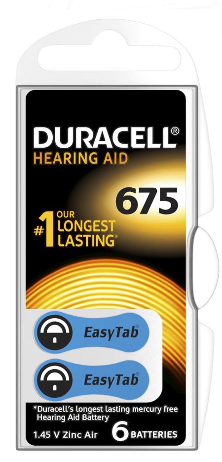Duracell Hearing Aid-batterijen EasyTab 675