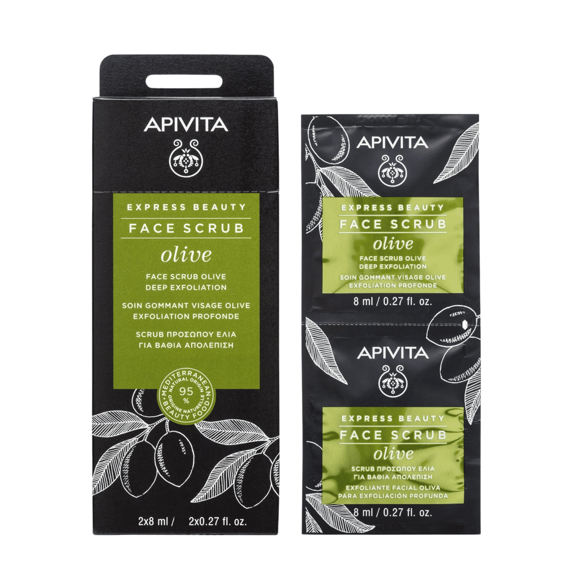 Apivita Express Beauty Gelaatsscrub Olijf