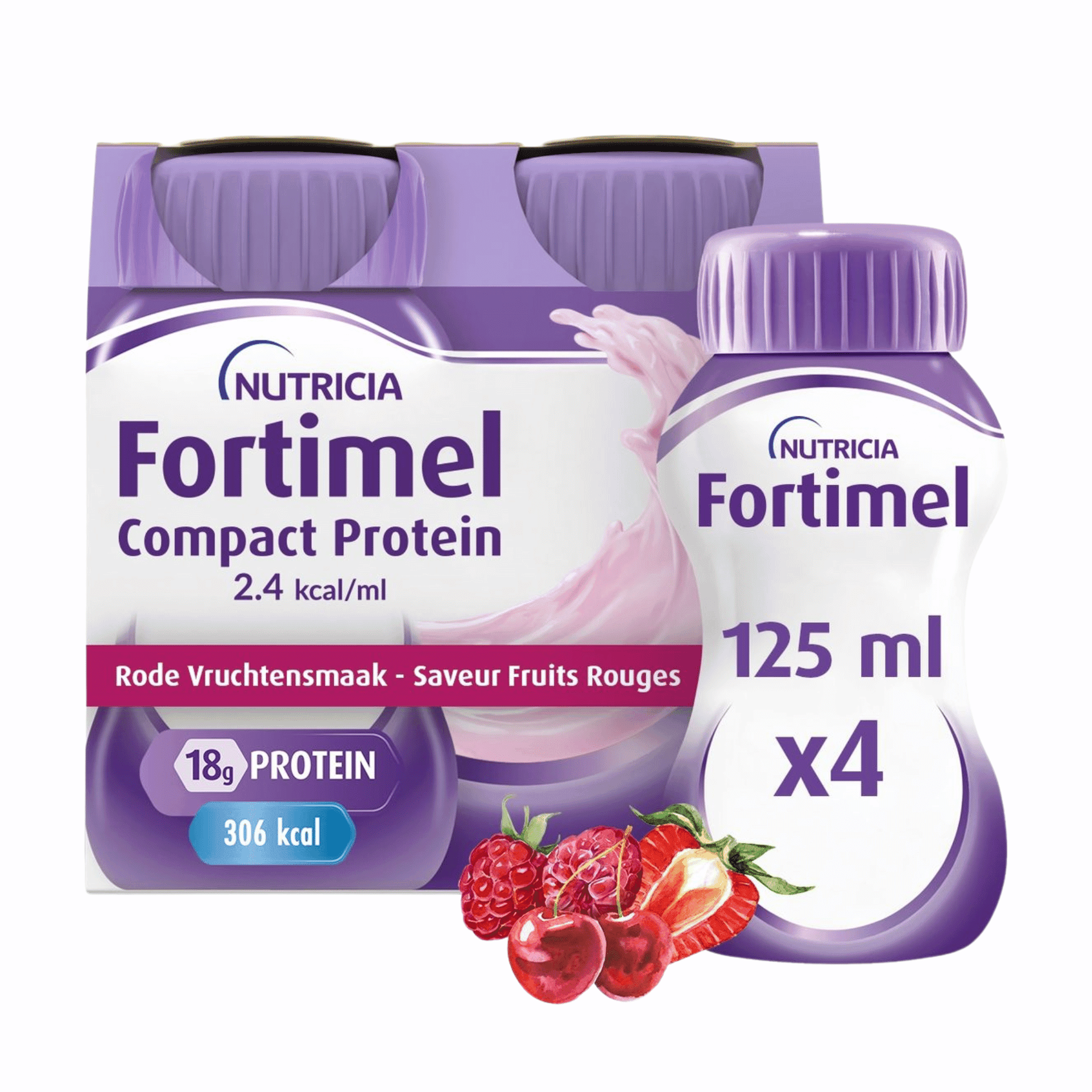 Fortimel Compact Protein 2.4kcal Fraise 4x125ml Fortimel Compact Protein 2.4kcal Fraise 4x125ml