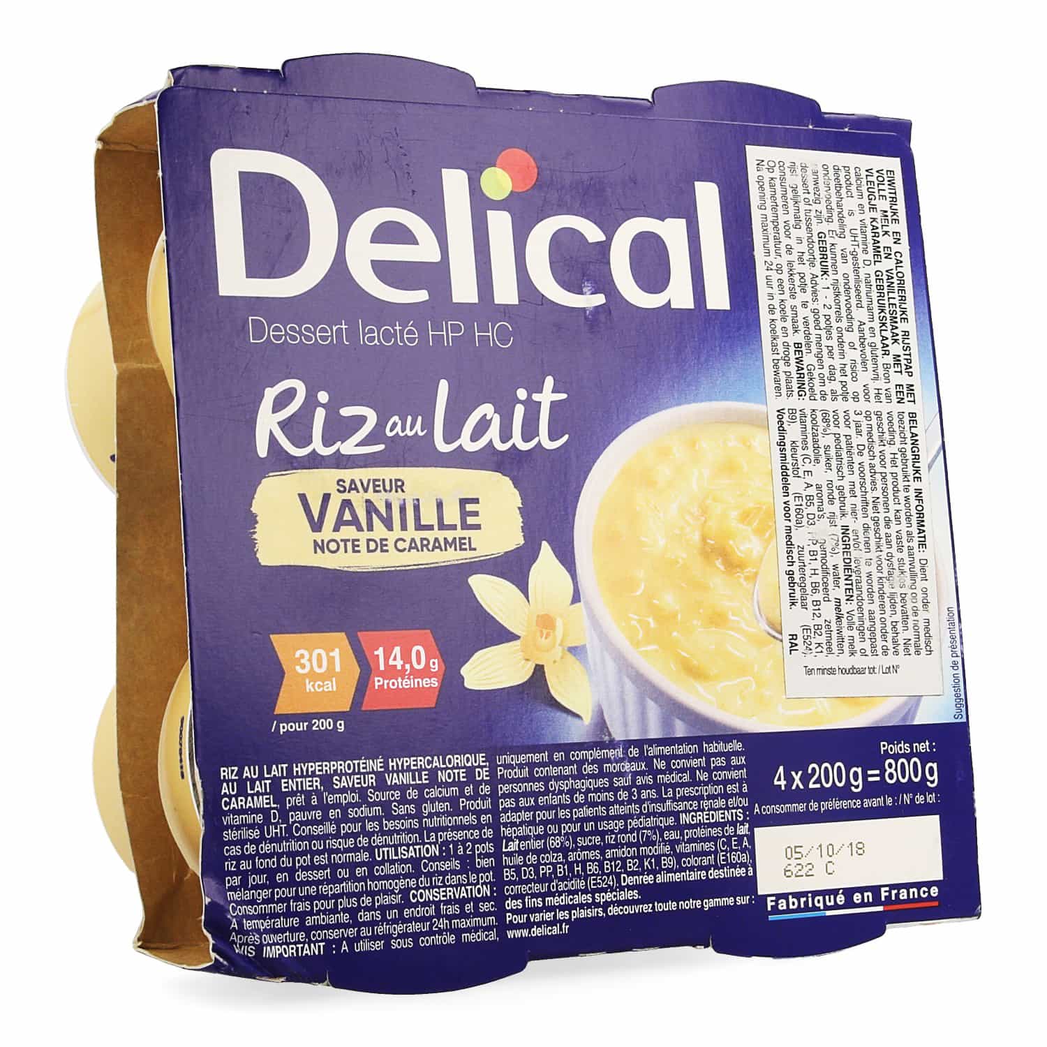 Delical Rijstpap Vanille Delical Rijstpap Vanille