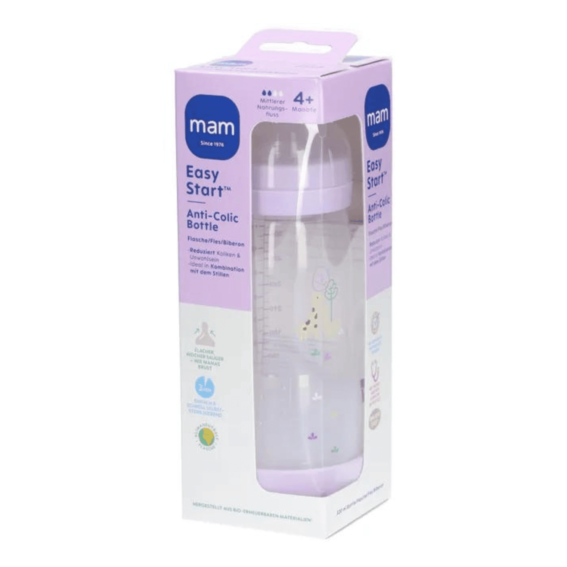 MAM Easy Start Anti-Colic Zuigfles Pure Matt 320 ml MAM Easy Start Anti-Colic Zuigfles Pure Matt 320 ml