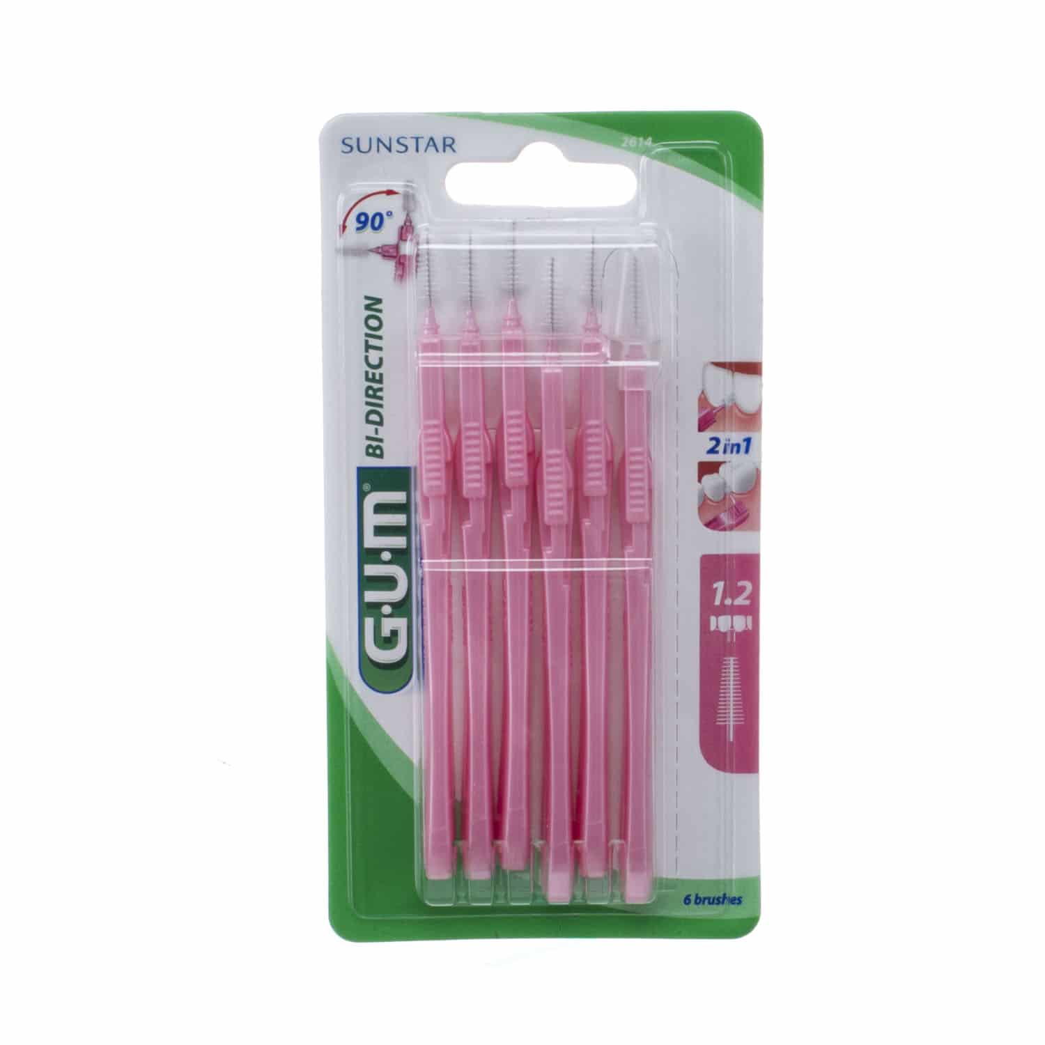 Gum Bi-Direction Interdental Brush 1,2 mm