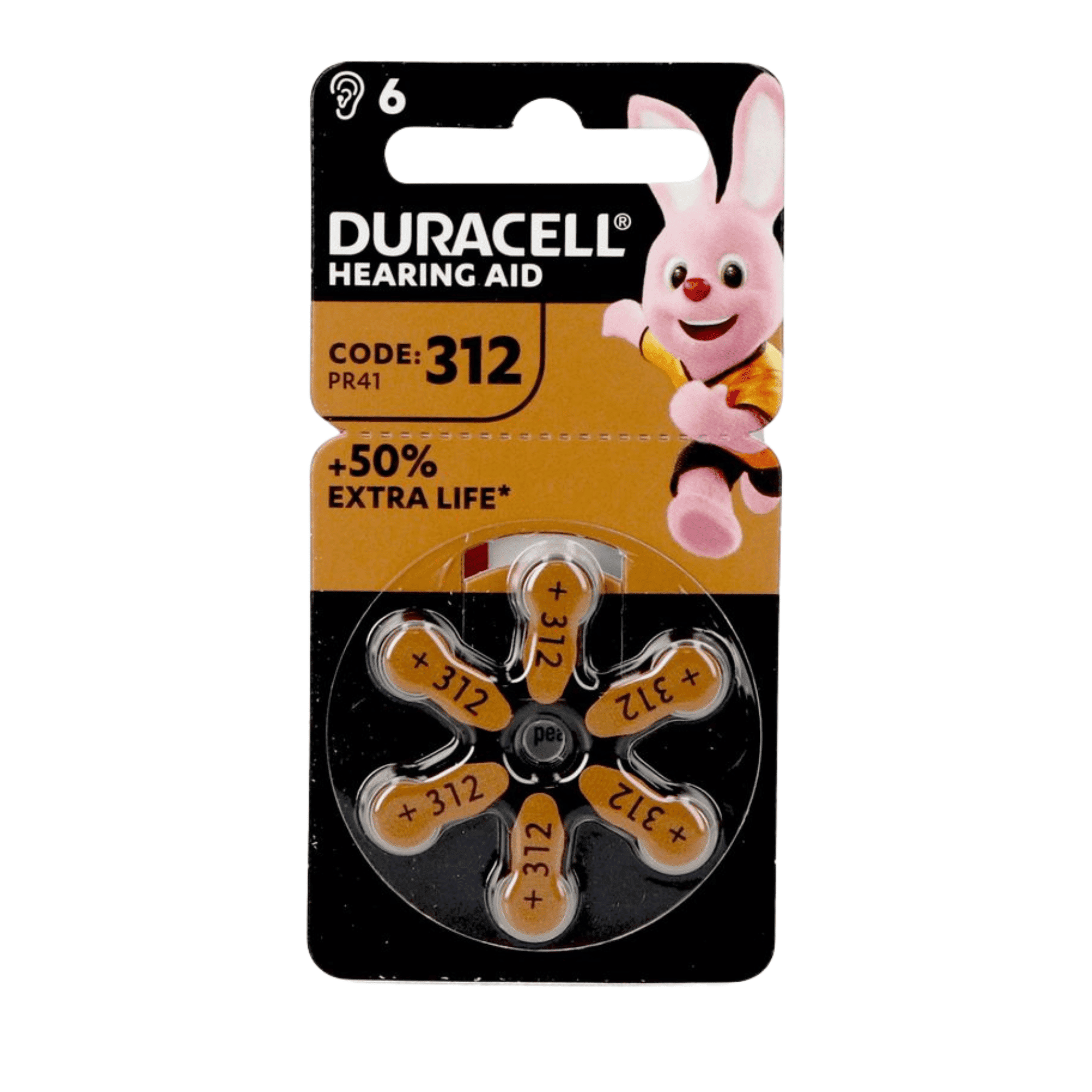 Duracell Hearing Aid-batterijen EasyTab 312 Duracell Hearing Aid-batterijen EasyTab 312