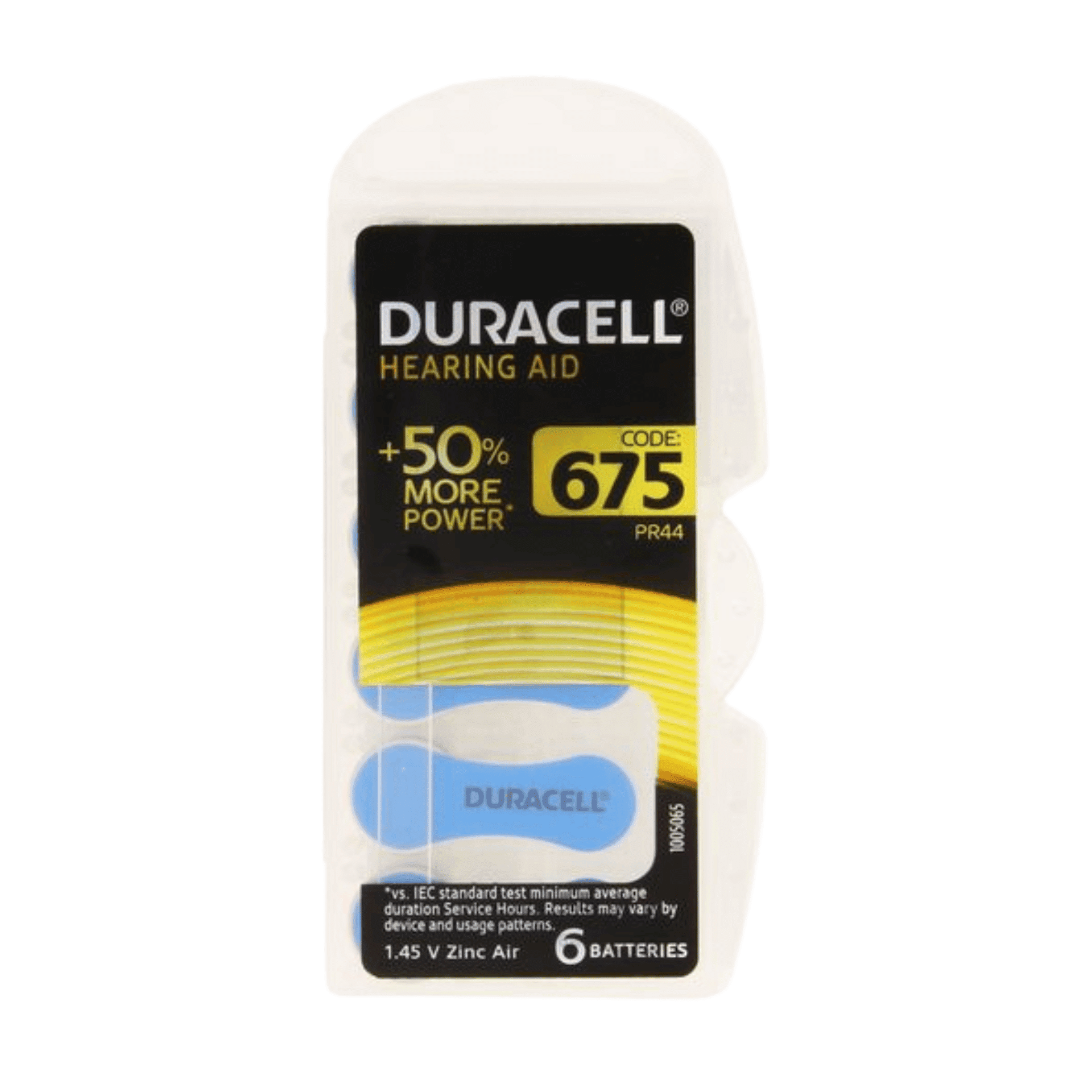 Duracell Easytab Pile Auditive Da675 6 Bleu