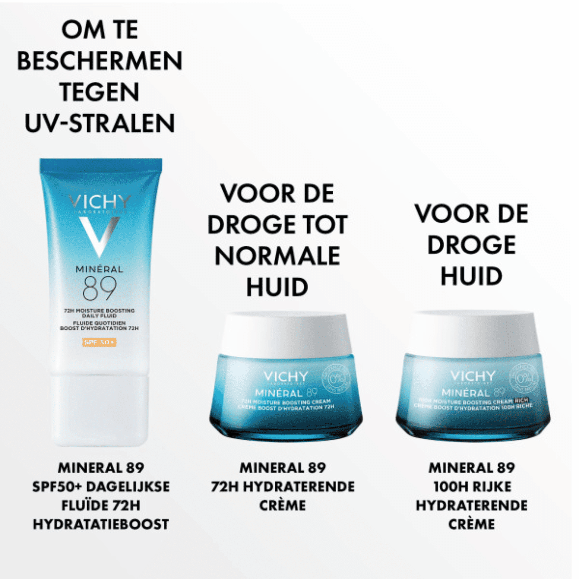 Vichy Minéral 89 Hydraterende Fluid 72U SPF 50+