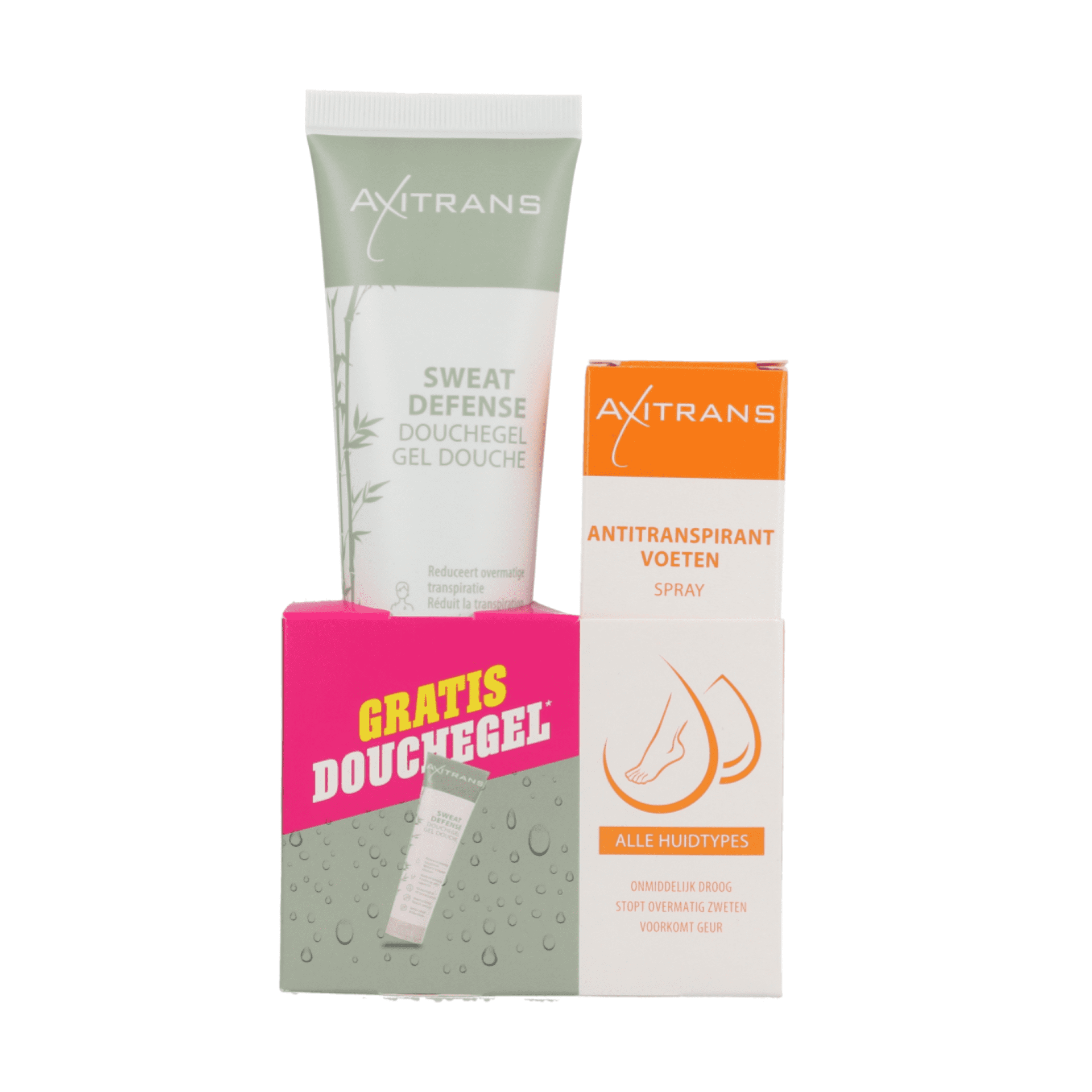 Axitrans Spray Pieds 30ml+gel Douche 100ml Gratuit Axitrans Spray Pieds 30ml+gel Douche 100ml Gratuit