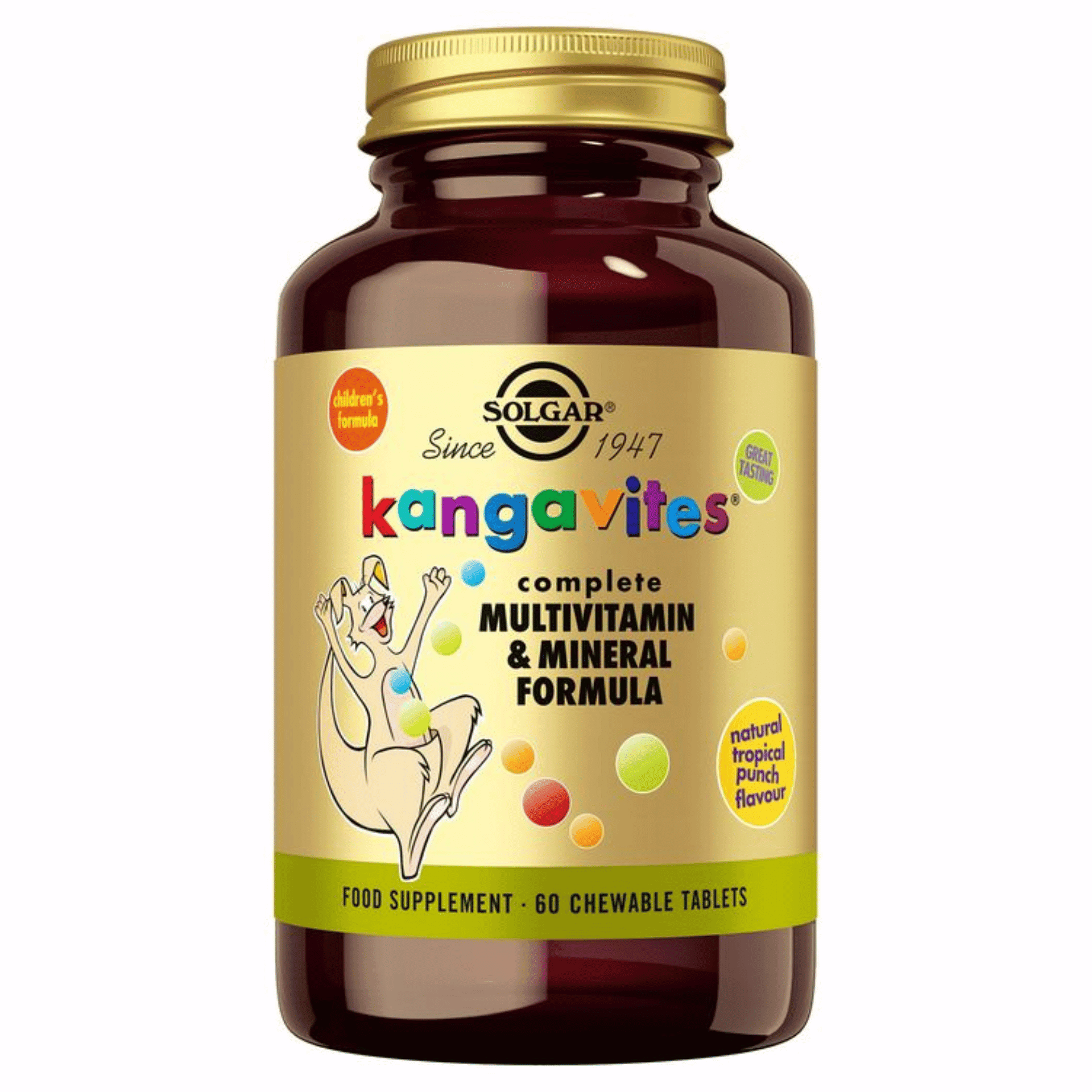 Solgar Kangavites Tropical Punch (tropische vruchtensmaak)