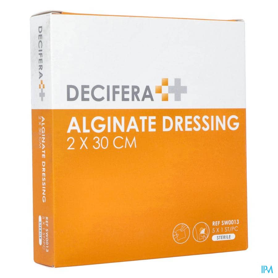 Decifera Alginate Dressing 2x30cm 5 Decifera Alginate Dressing 2x30cm 5
