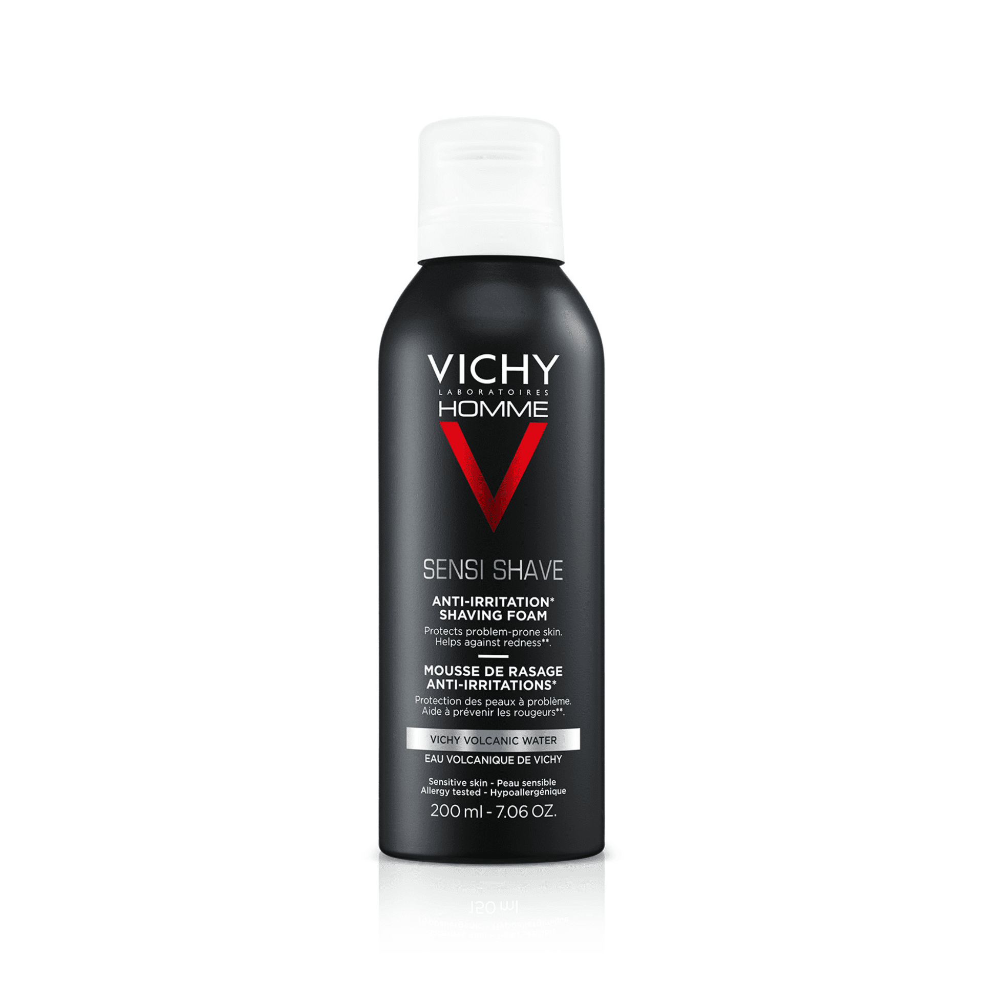 Vichy Homme Sensi Shave Scheerschuim tegen Irritatie Vichy Homme Sensi Shave Scheerschuim tegen Irritatie