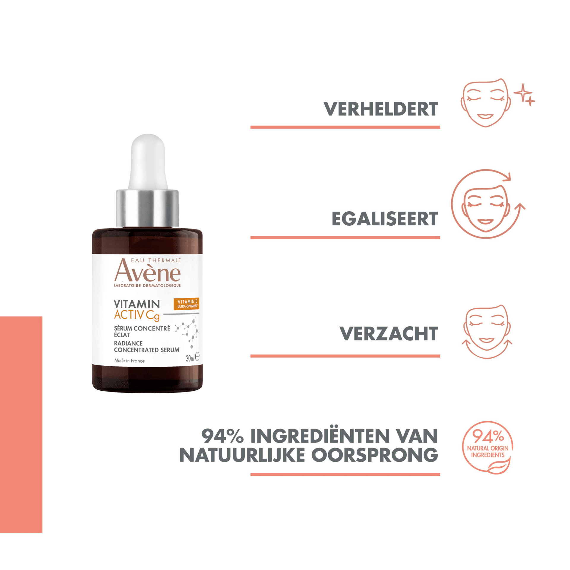 Avène Vitamin Activ Cg Corrigerend Serum voor een Stralende Huid Avène Vitamin Activ Cg Corrigerend Serum voor een Stralende Huid