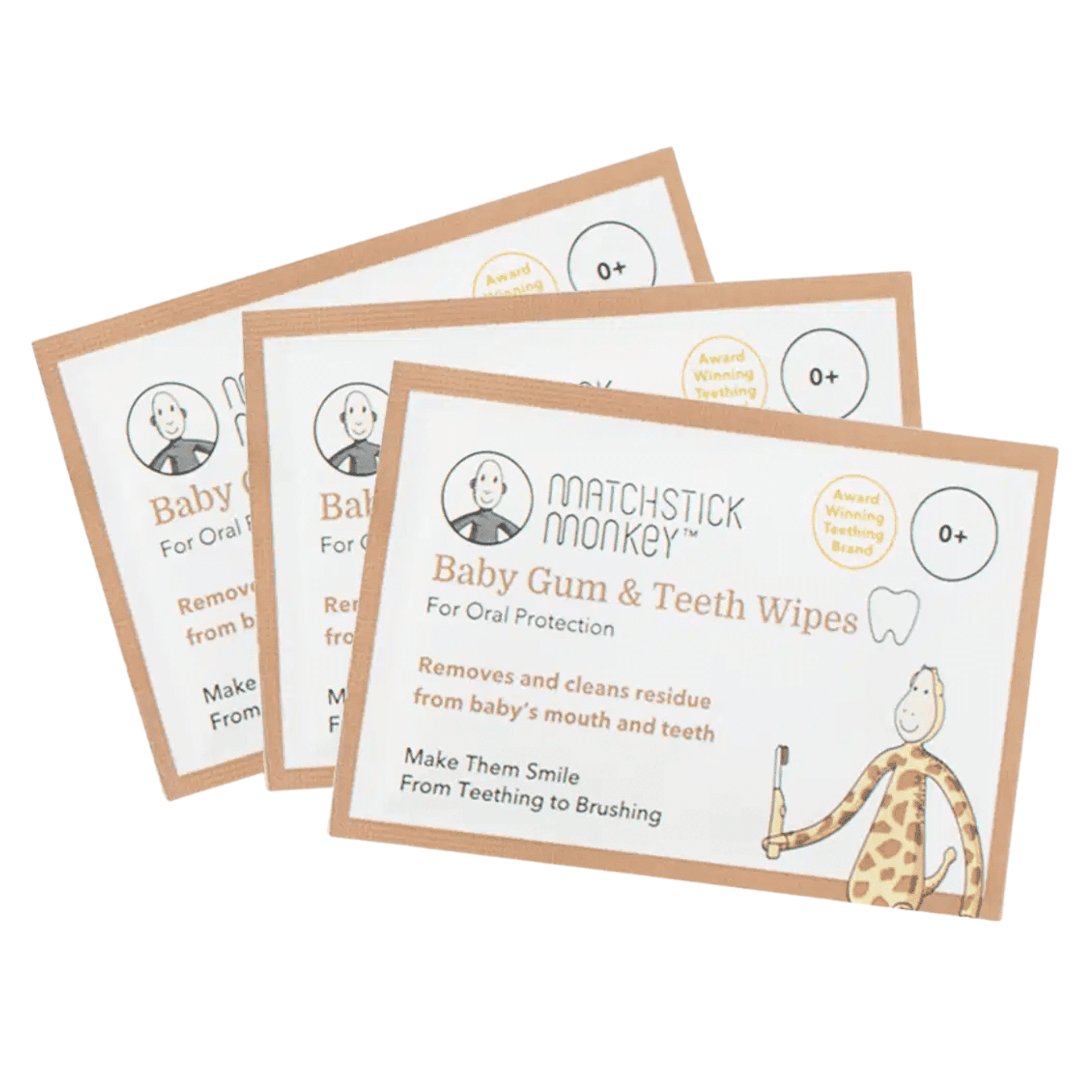 Matchstick Monkey Lingettes Dents 25 Matchstick Monkey Lingettes Dents 25