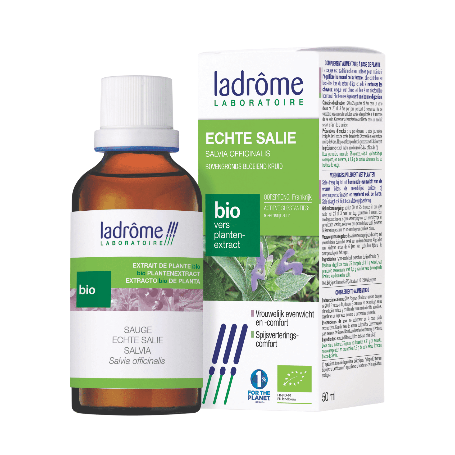 Ladrome Salvia Officinalis/sauge 50ml Ladrome Salvia Officinalis/sauge 50ml