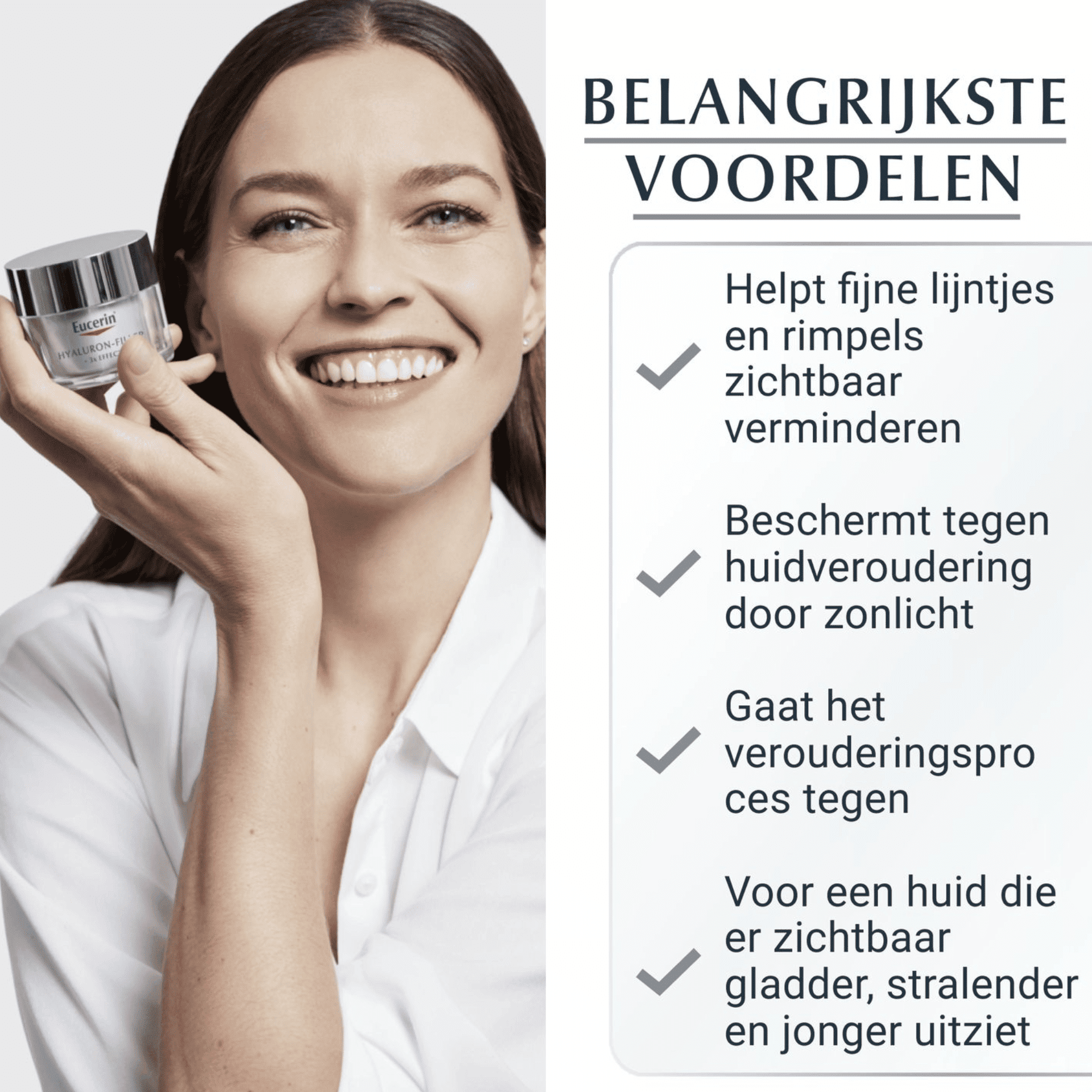 Eucerin Hyaluron-Filler + 3x Effect Dagcrème SPF 15 Droge Huid Eucerin Hyaluron-Filler + 3x Effect Dagcrème SPF 15 Droge Huid