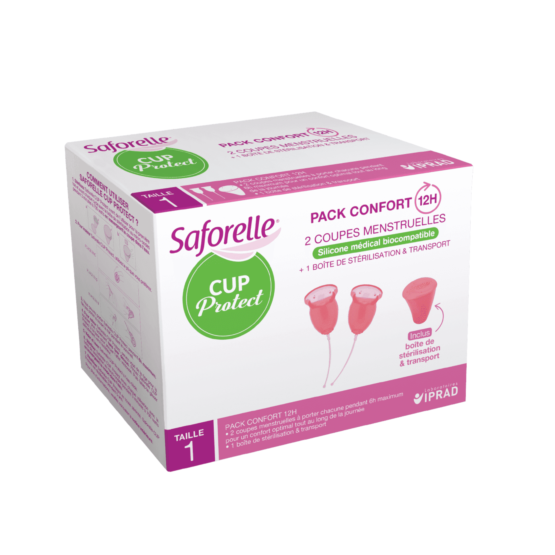 Saforelle Cup Protect Coupe Menstruelle T1 2 pièces