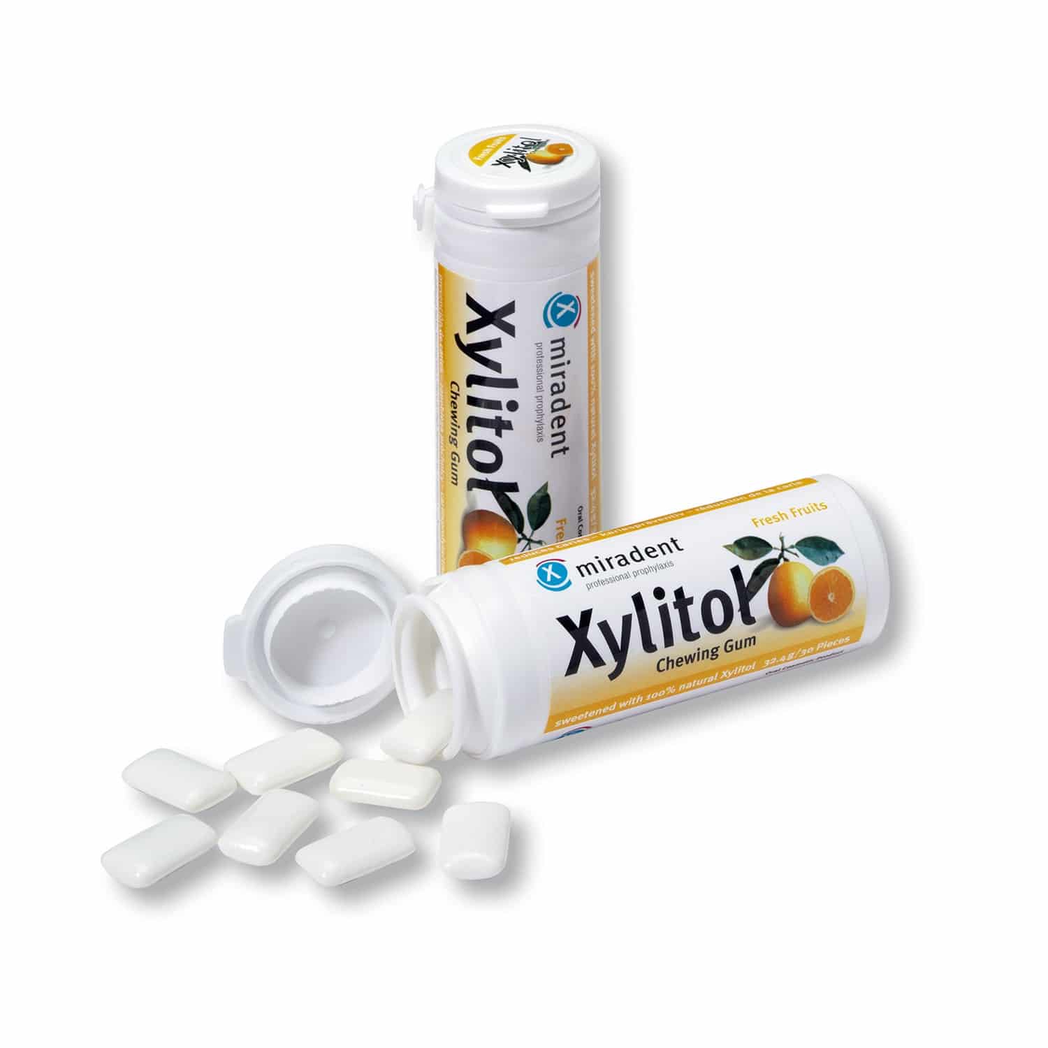 Miradent Kauwgom Xylitol Fruit Miradent Kauwgom Xylitol Fruit