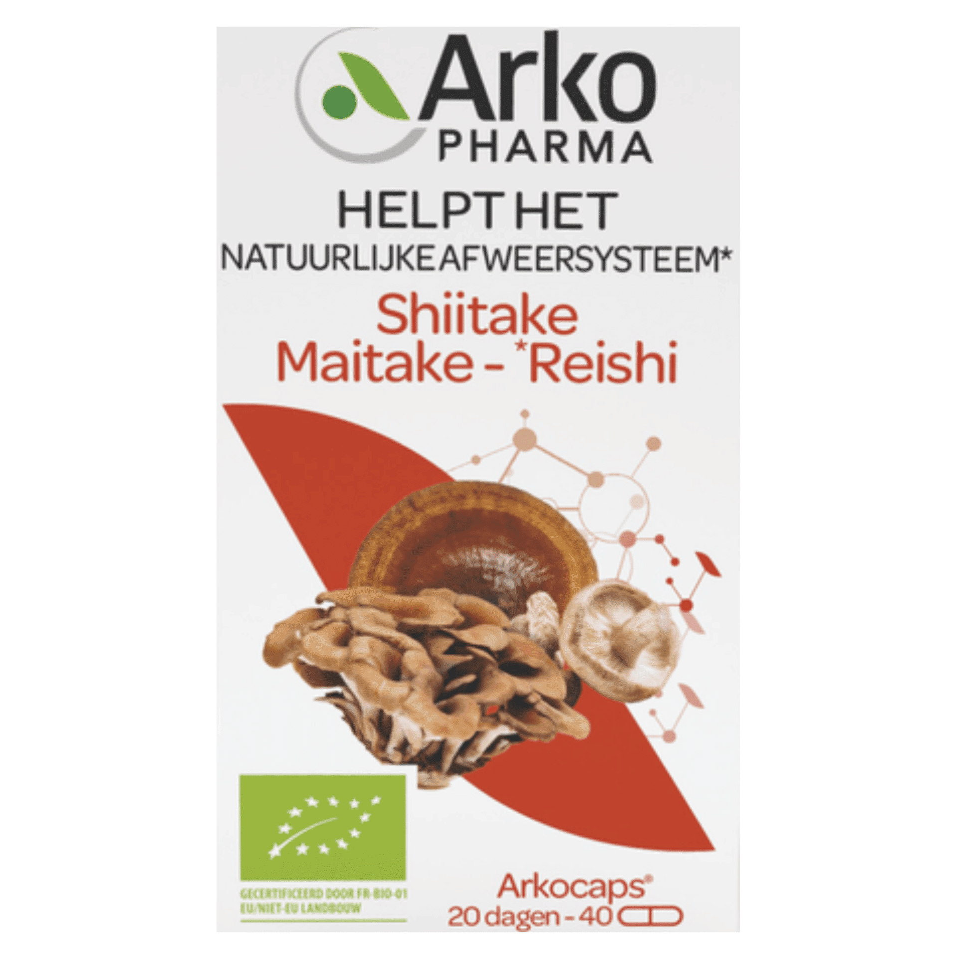 Arkogelules Shiitake Maitake Reishi Bio Caps 40
