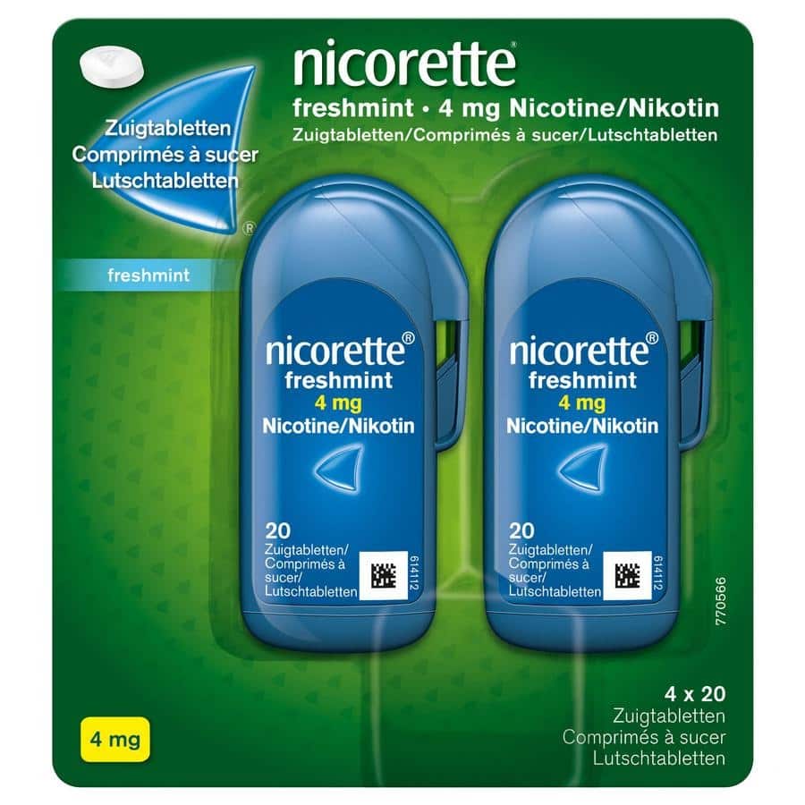 Nicorette Freshmint Zuigtabletten 4 mg