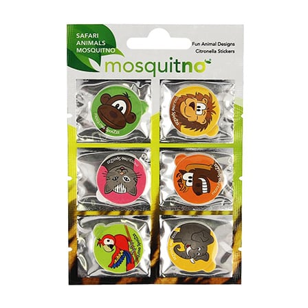 Mosquitno Spotzzz Citronella Stickers Safari