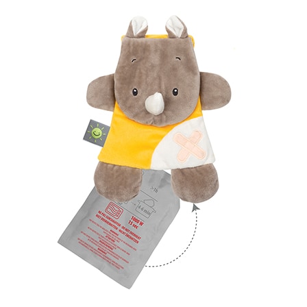 Nattou Buddiezzz Doudou + Gel Pack Neushoorn Nattou Buddiezzz Doudou + Gel Pack Neushoorn