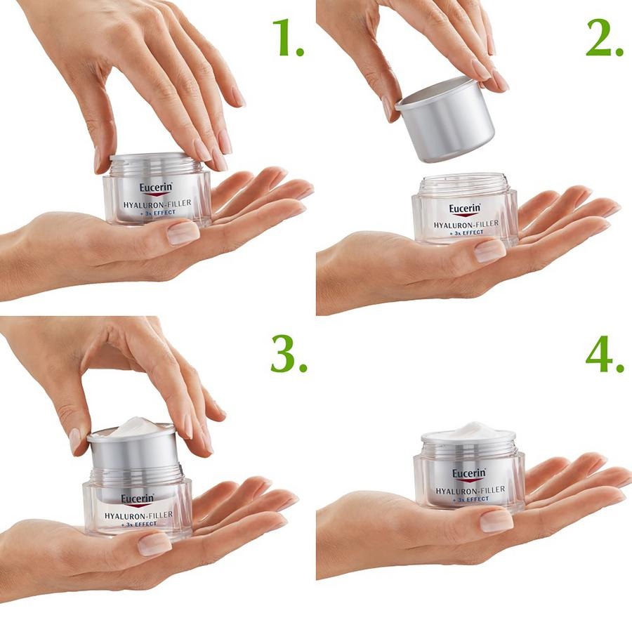 Eucerin Hyaluron-Filler X3 Dagcrème Droge Huid SPF 15 Navulling Eucerin Hyaluron-Filler X3 Dagcrème Droge Huid SPF 15 Navulling