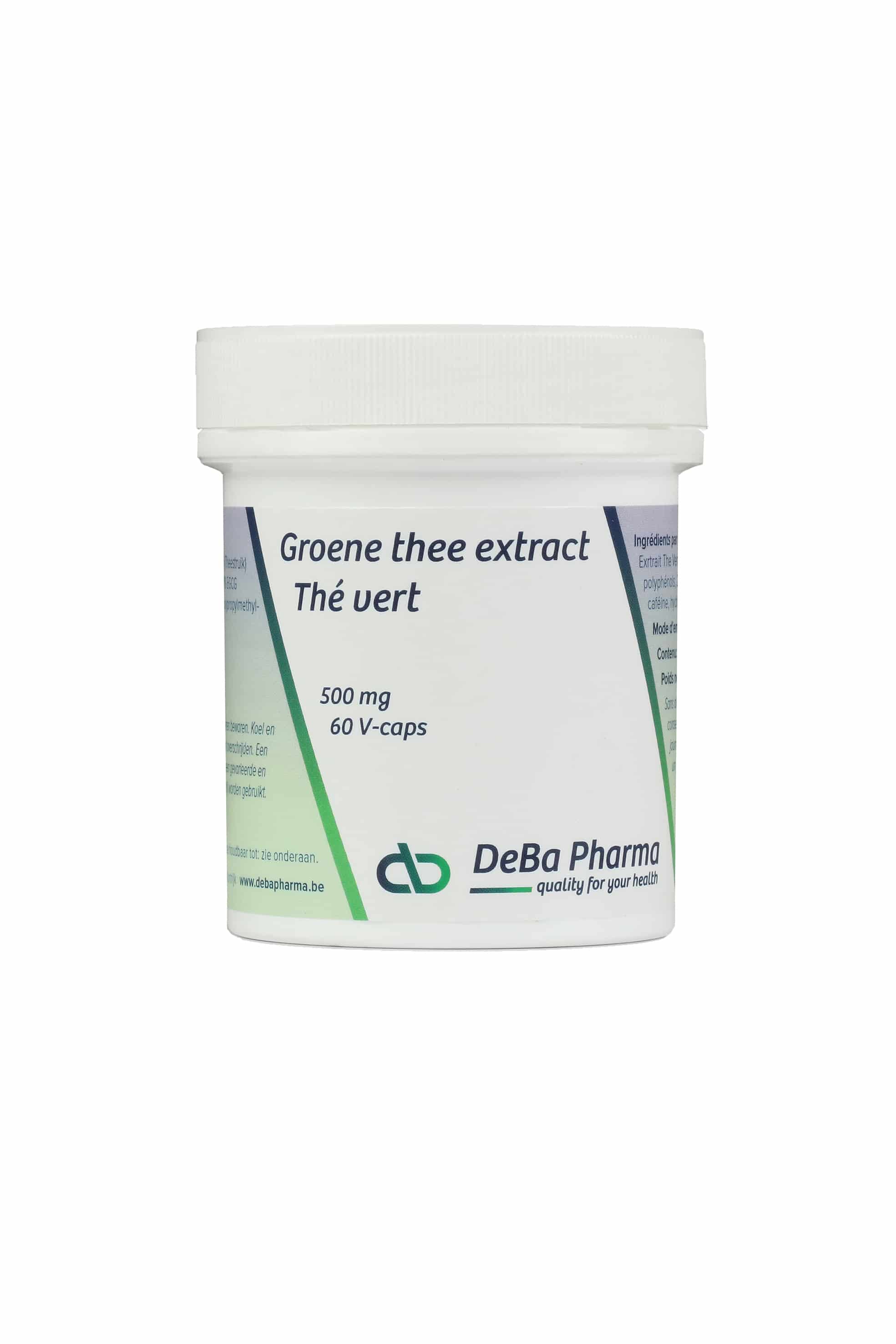Deba Groene Thee Extract 500 mg Deba Groene Thee Extract 500 mg