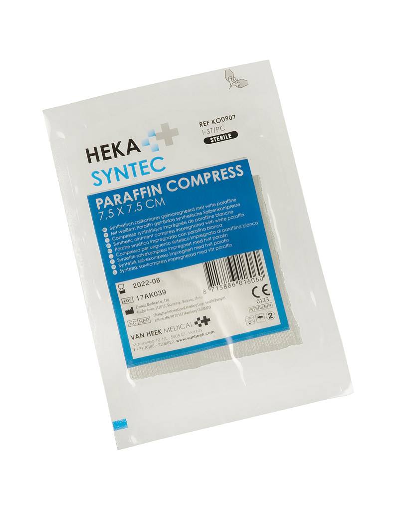 Heka Syntec Zalfkompres 7,5x 7,5cm Steriel