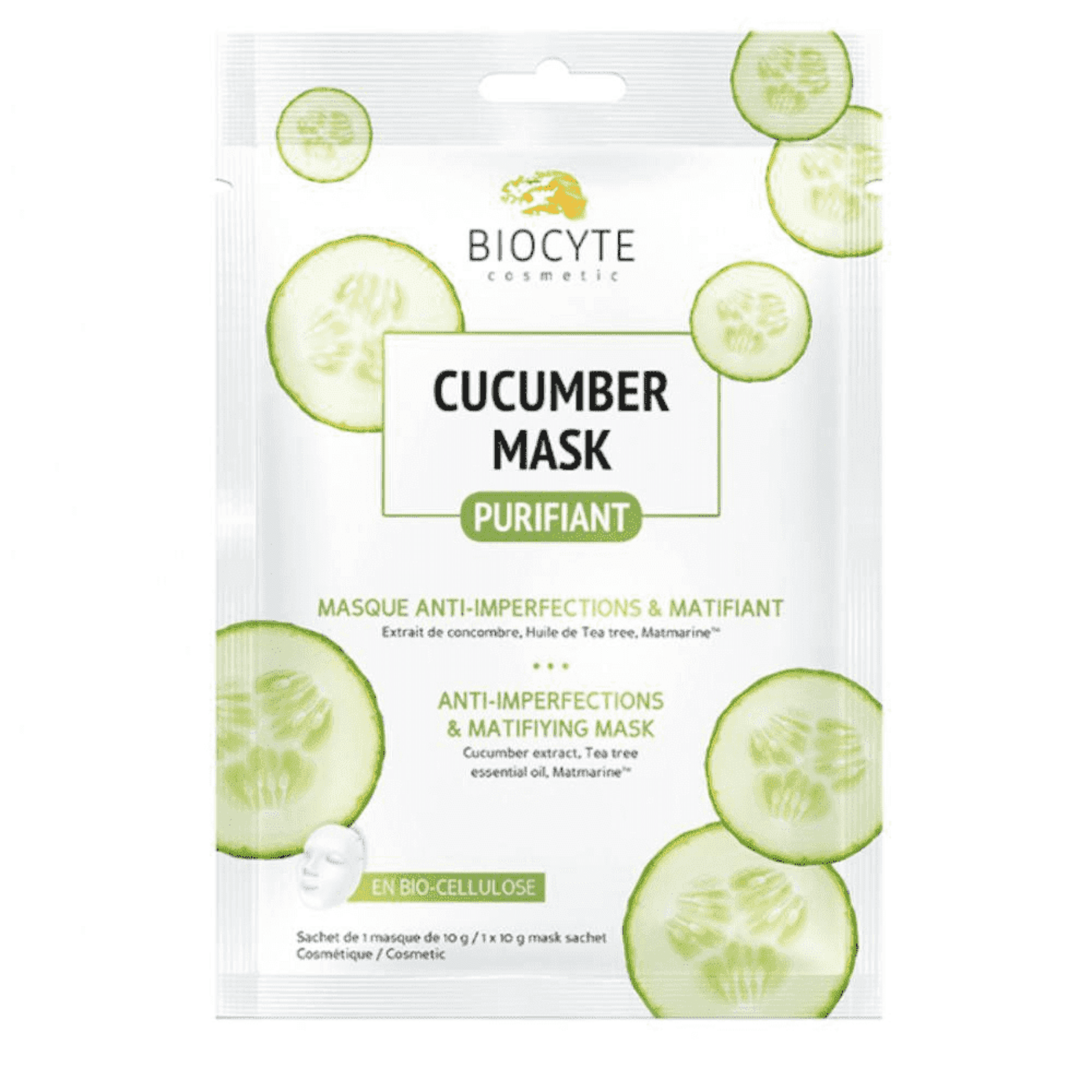 Biocyte Masque Concombre Purifiant 1 pièce Biocyte Masque Concombre Purifiant 1 pièce