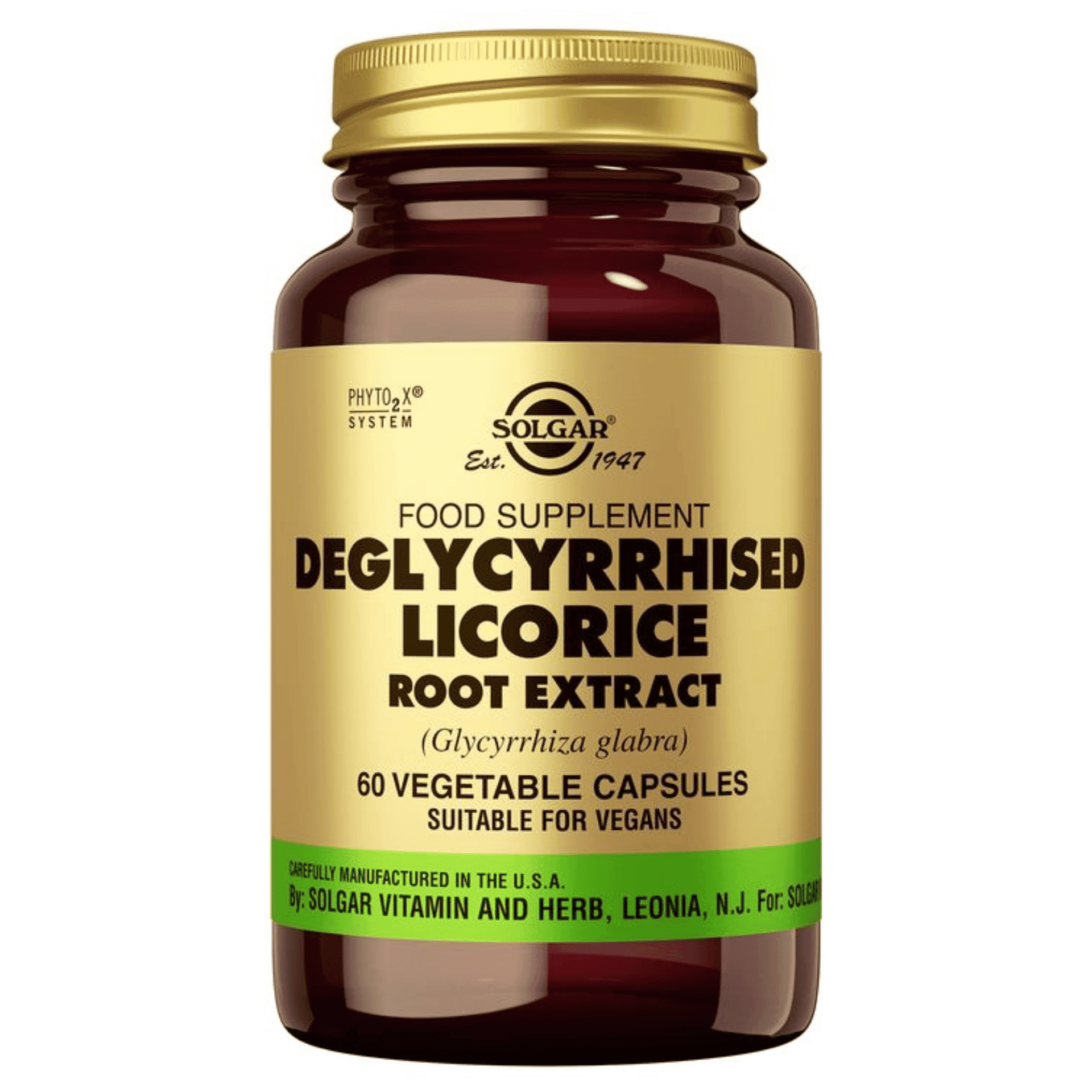 Solgar Deglycyrhised Licorice Root Extract (Zoethoutwortel) Solgar Deglycyrhised Licorice Root Extract (Zoethoutwortel)