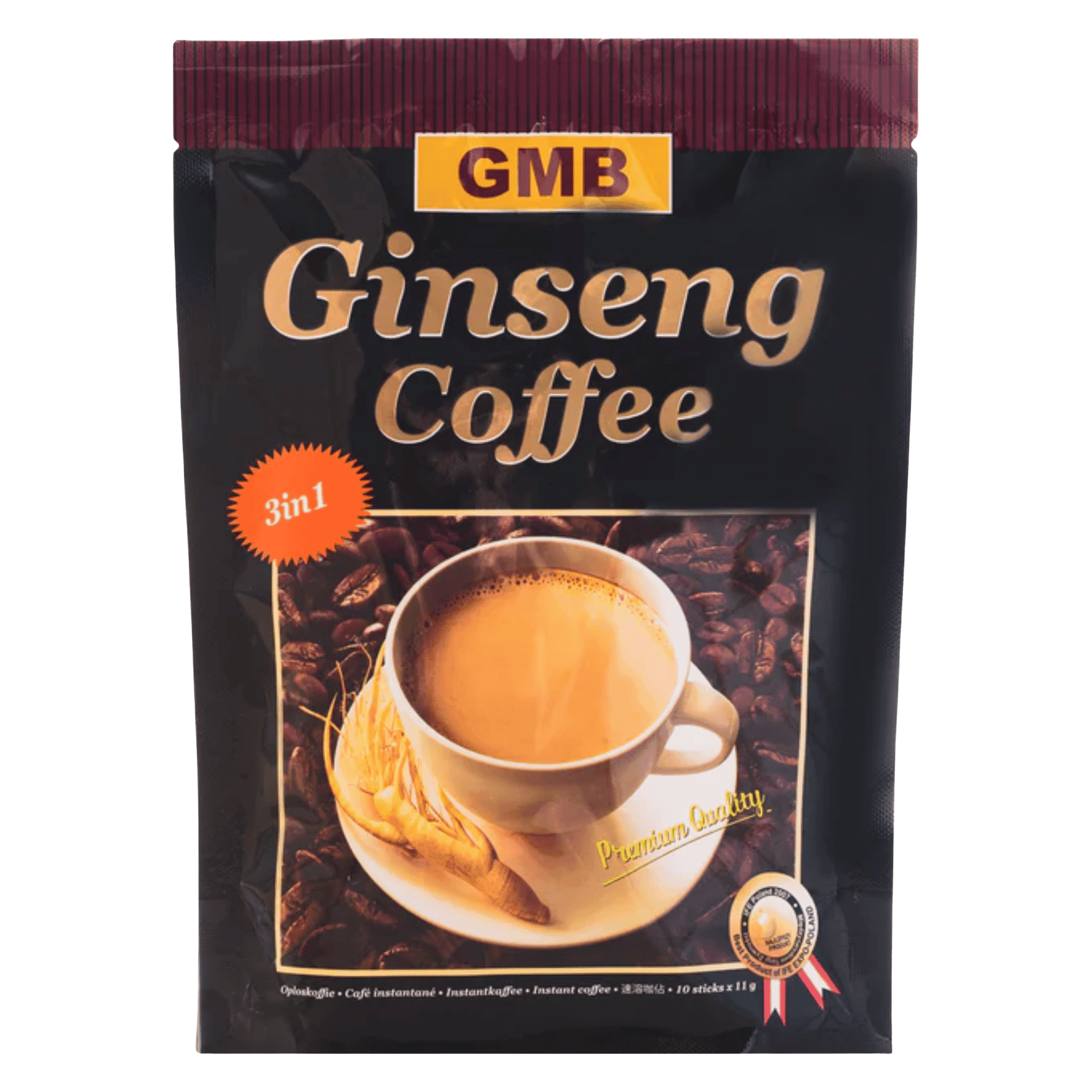 GMB Ginseng Coffee 3in1 zonder Suiker GMB Ginseng Coffee 3in1 zonder Suiker
