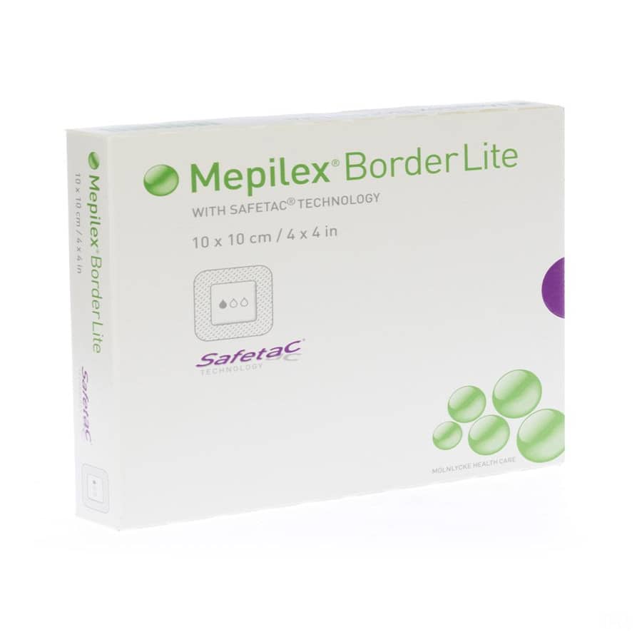 Mepilex Border Lite Pansement Sterile 10 x 10 cm