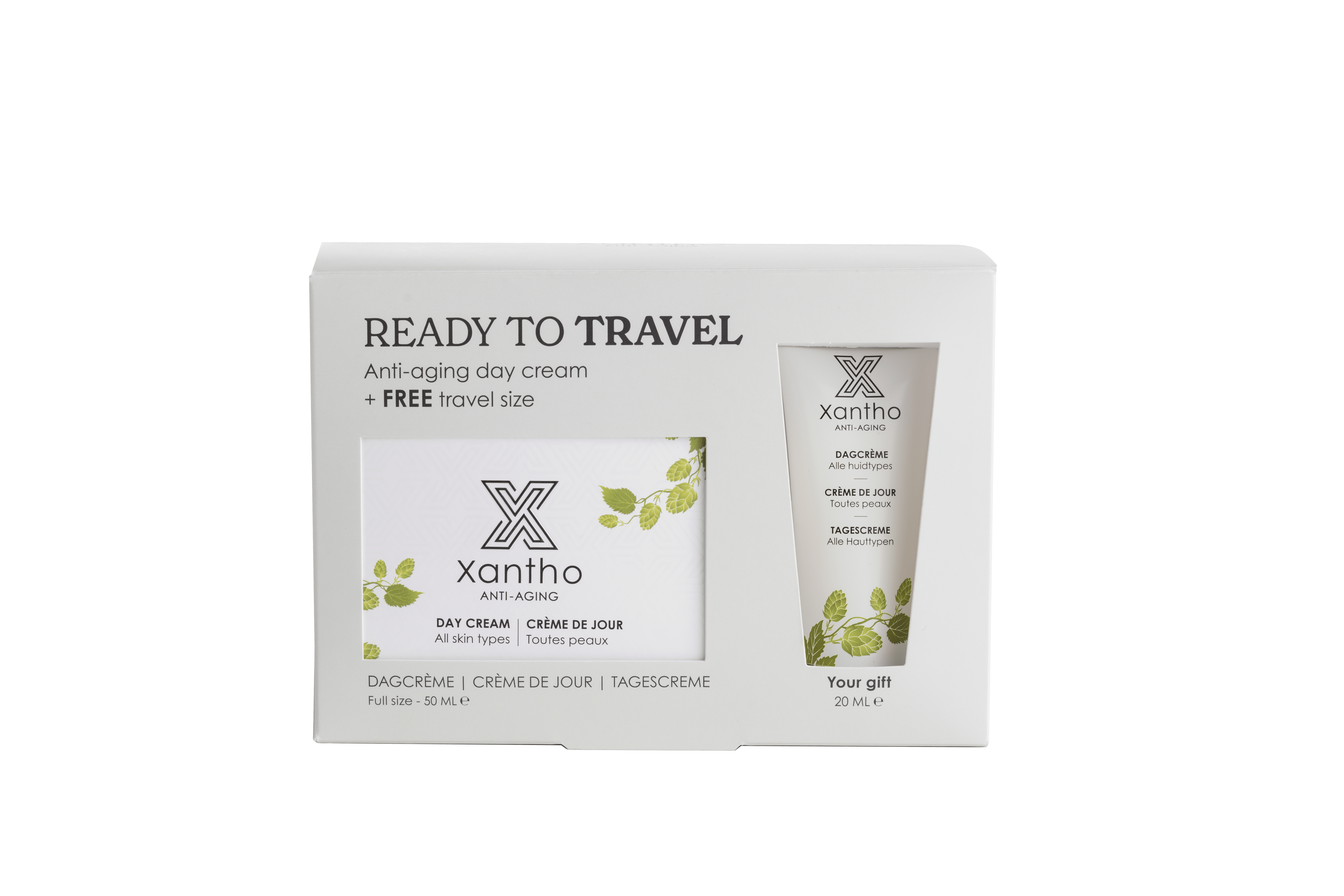 Xantho Travel Kit Dagcrème alle huidtypes Xantho Travel Kit Dagcrème alle huidtypes