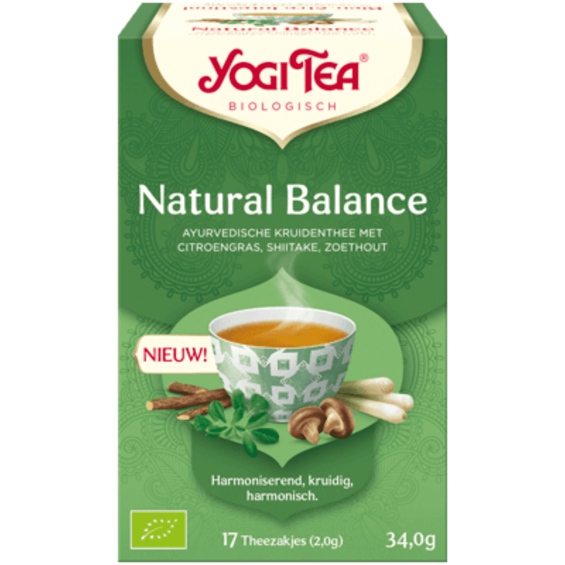 Yogi Tea Natural Balance Bio Thee 17 zakjes Yogi Tea Natural Balance Bio Thee 17 zakjes