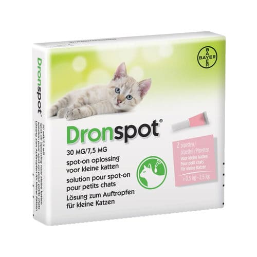 Dronspot 30 mg/7,5 mg Spot-on Kat >0,5-2,5 kg Dronspot 30 mg/7,5 mg Spot-on Kat >0,5-2,5 kg