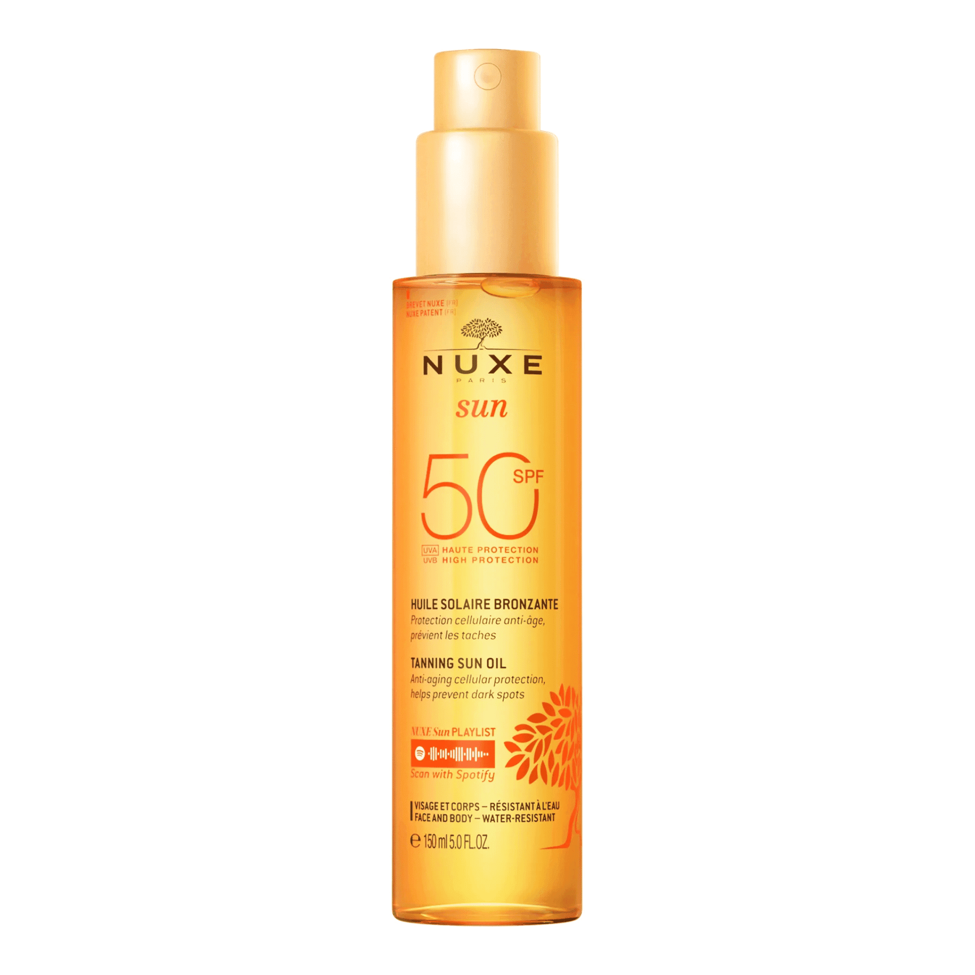 Nuxe Sun Huile Bronz. Ip50 Visage&corps150ml