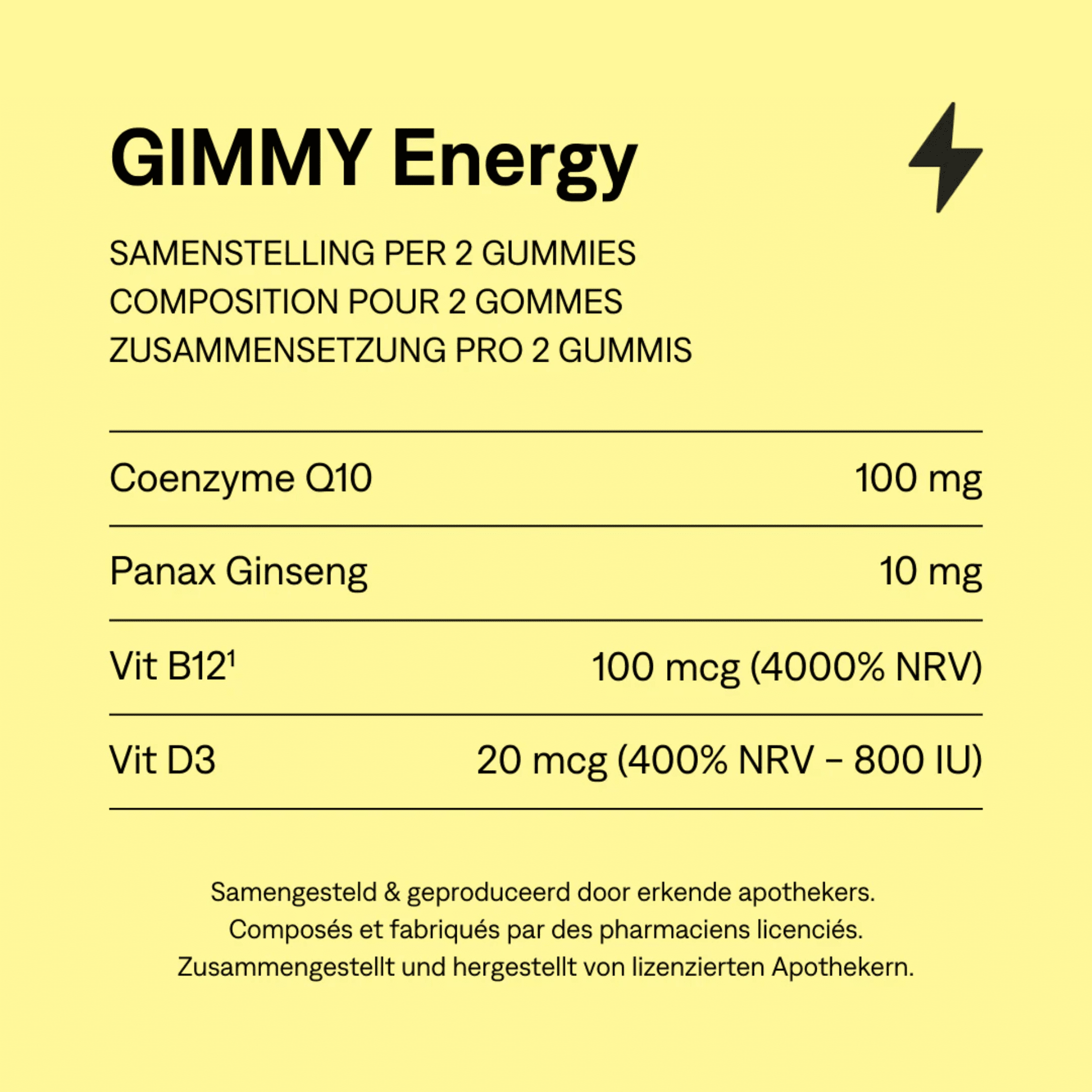 Gimmy Energy Gommes 60
