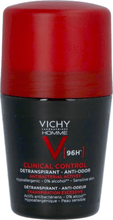Vichy Homme Deo Roll Clinical Control 96h 50ml