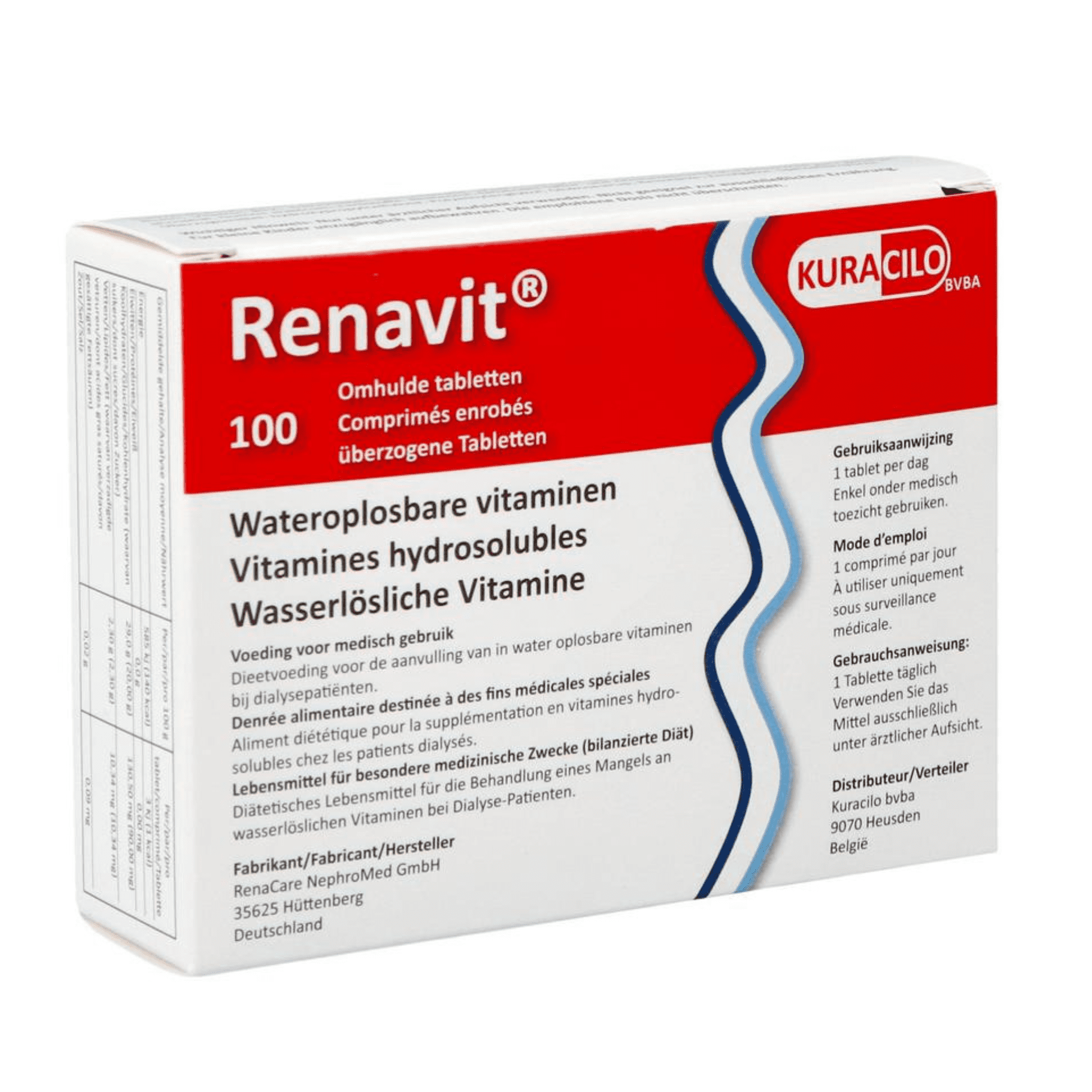 Renavit Filmomhulde tabletten 100 tabletten | Optiphar