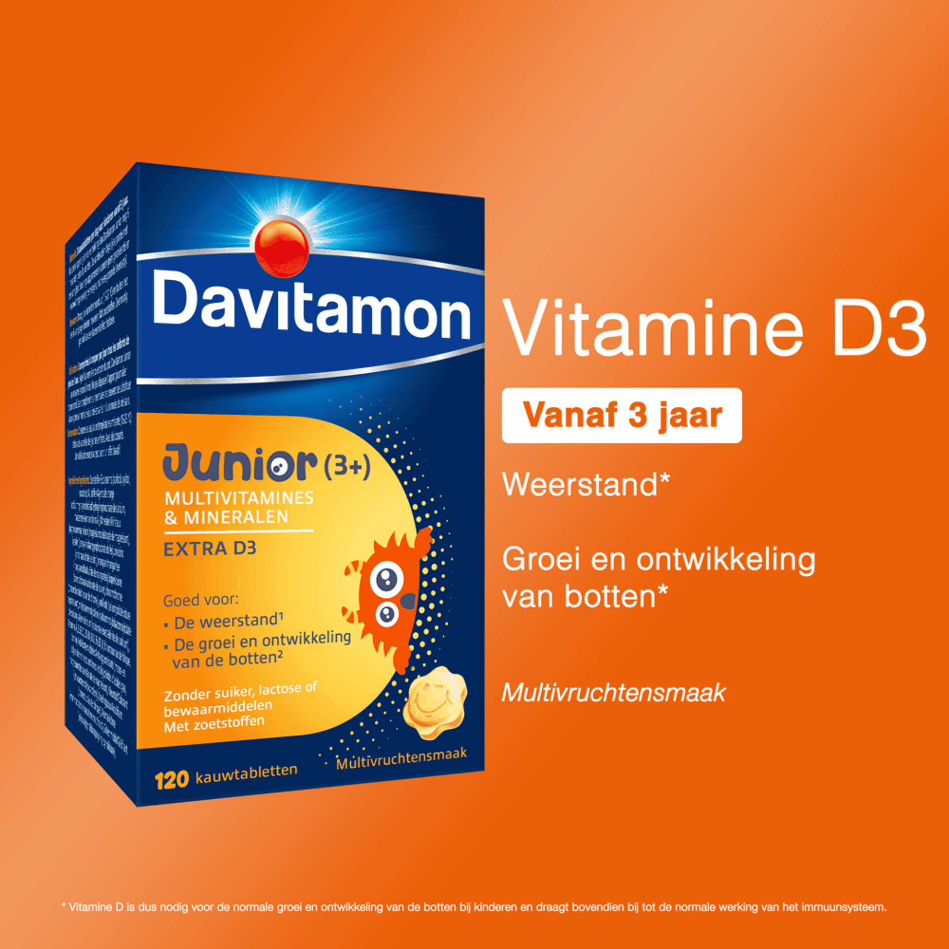 Davitamon Junior Multivitamines & Mineralen Multivruchten