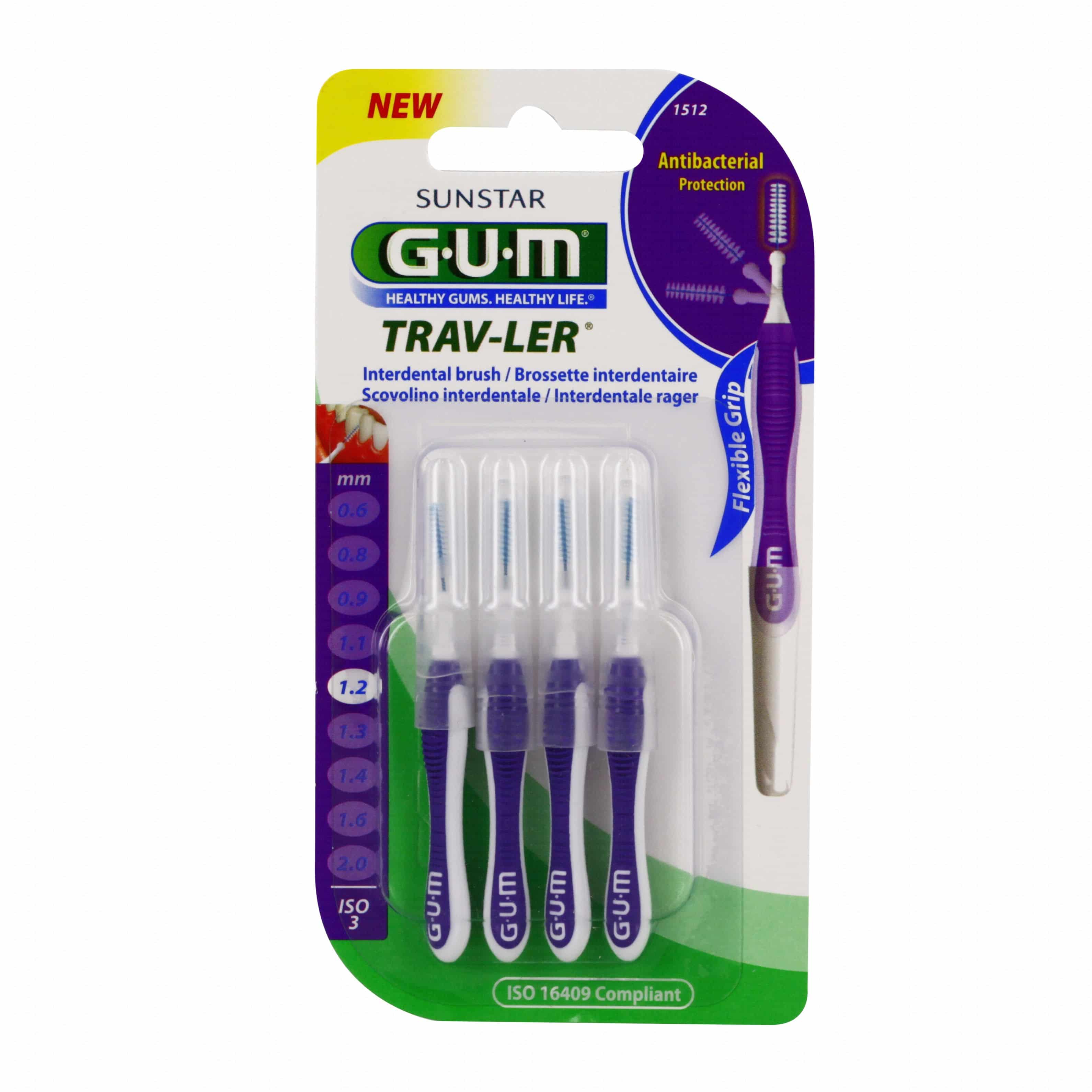 Gum Travler Interdental Brush 1,2 mm